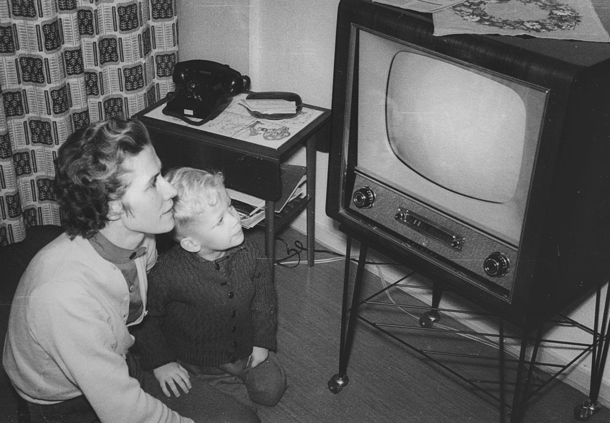 TV var spännande på 50-talet. Även utan bild.