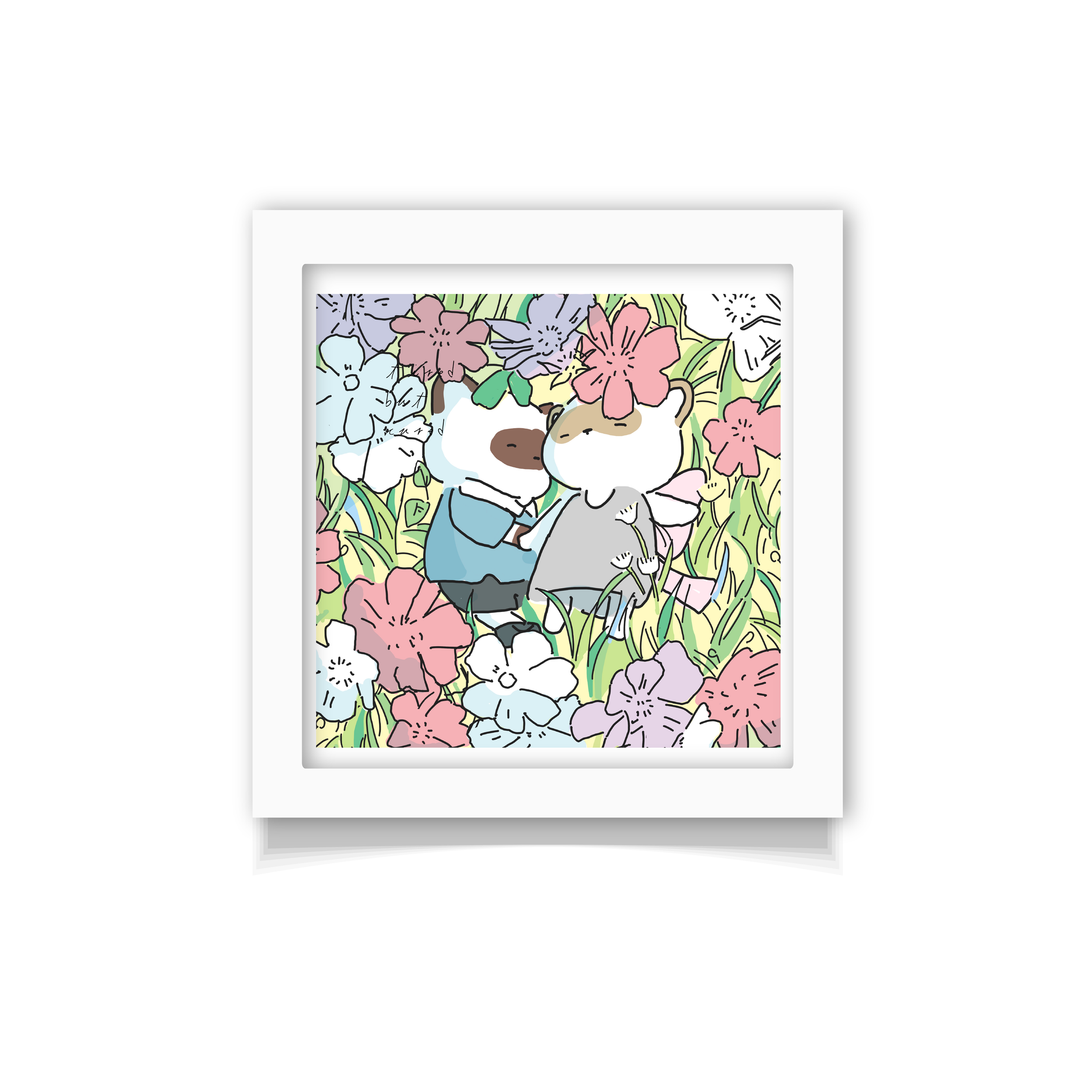 FLOWER FIELD POSTCARD