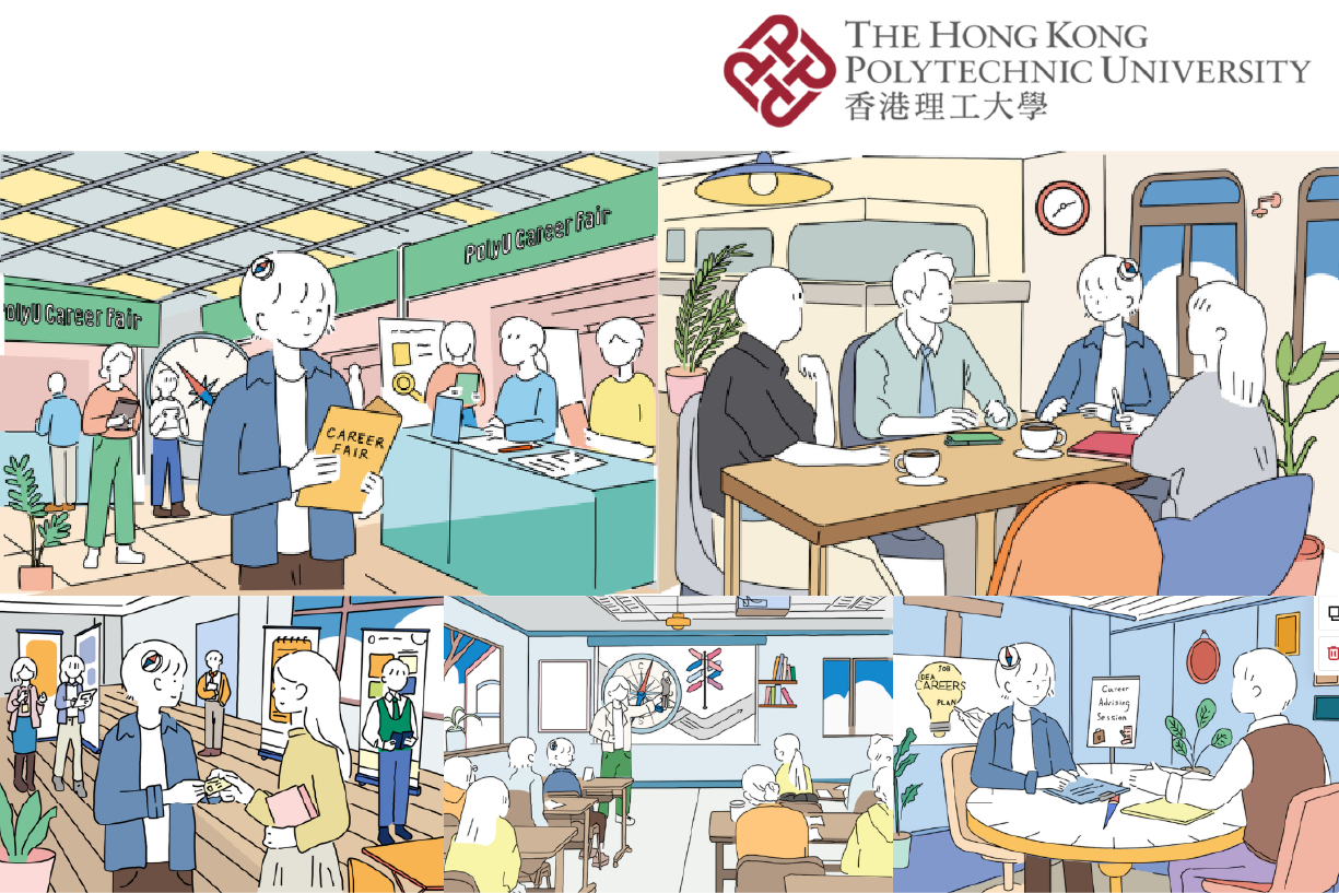 Merchant Illustrations for PolyU