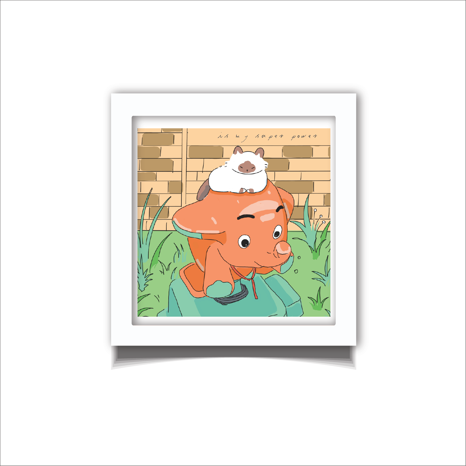 is my super power sleep everywhere POSTCARD