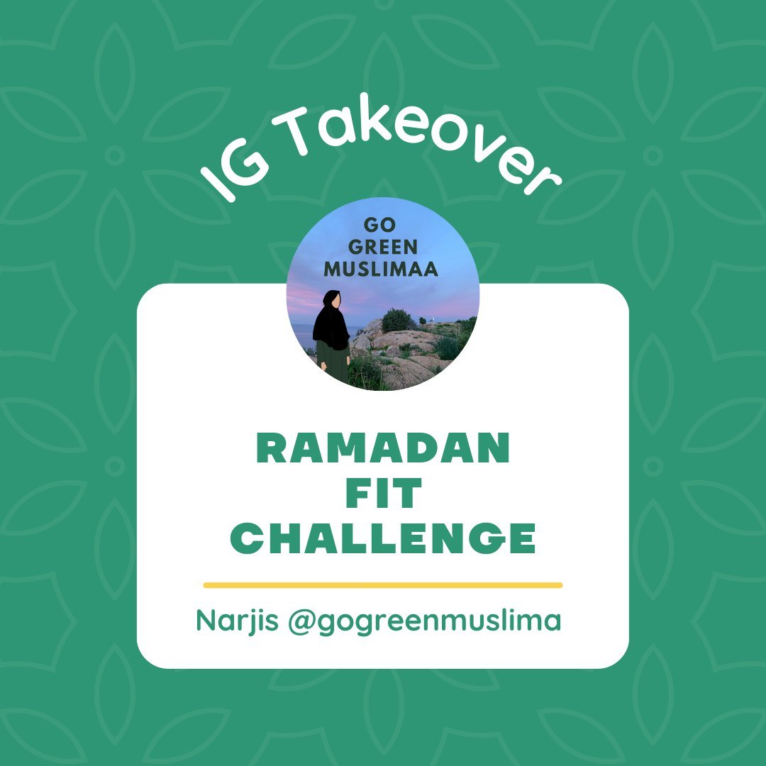 Join us tomorrow for a special Ramadan Takeover with Narjis @gogreenmuslimaa ! ☪️

Narjis will be sharing her inspiring Ramadan routine, taking you along from the pre-dawn meal of Suhoor all the way to Taraweeh prayers at the mosque.

Looking to stay