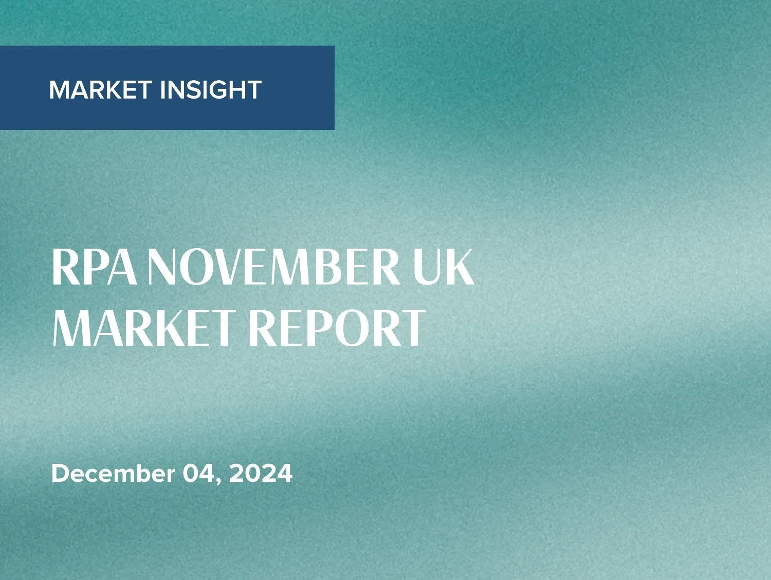 November UK Property Market Update