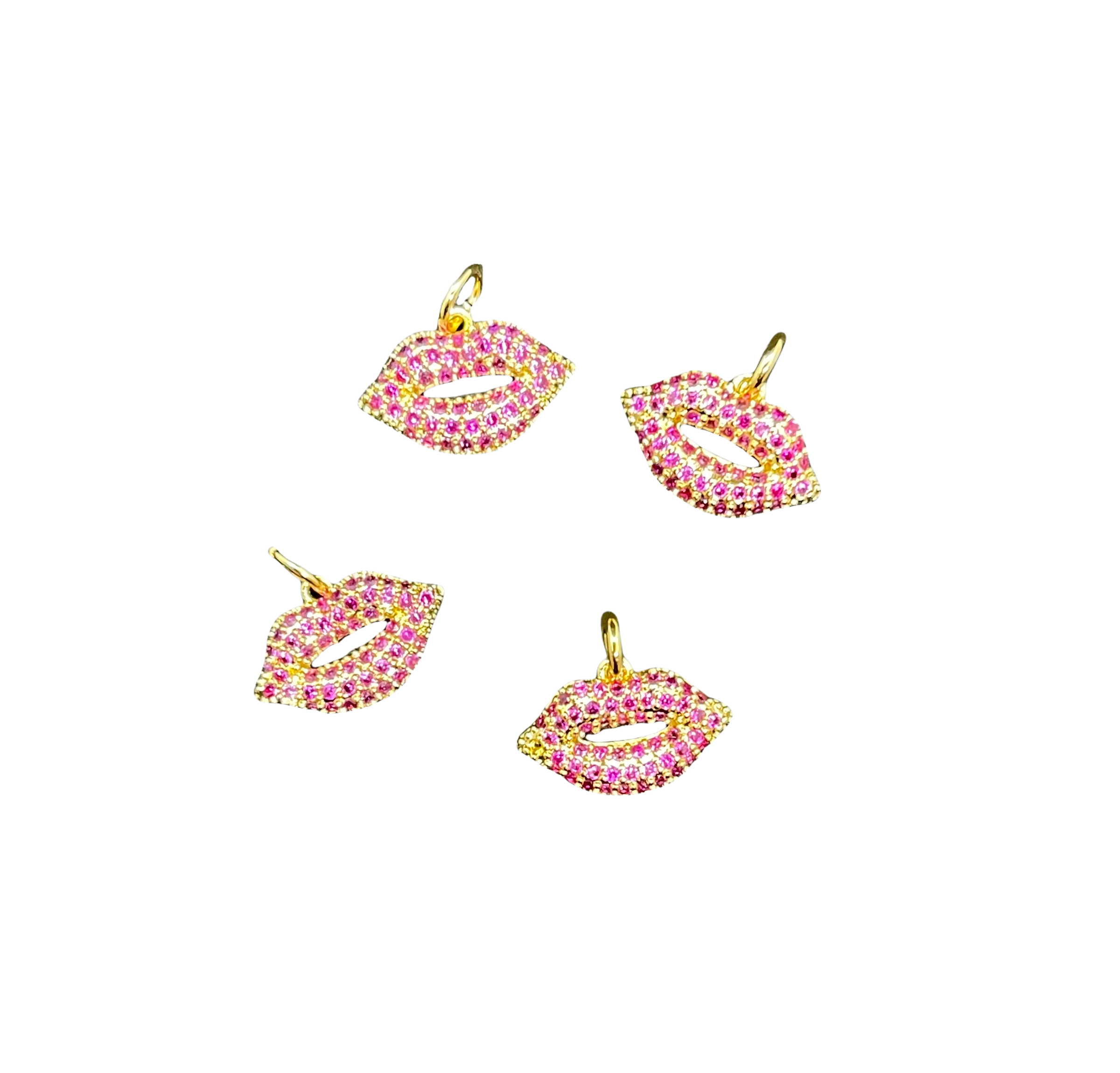 Sparkly Ruby Lip Charms