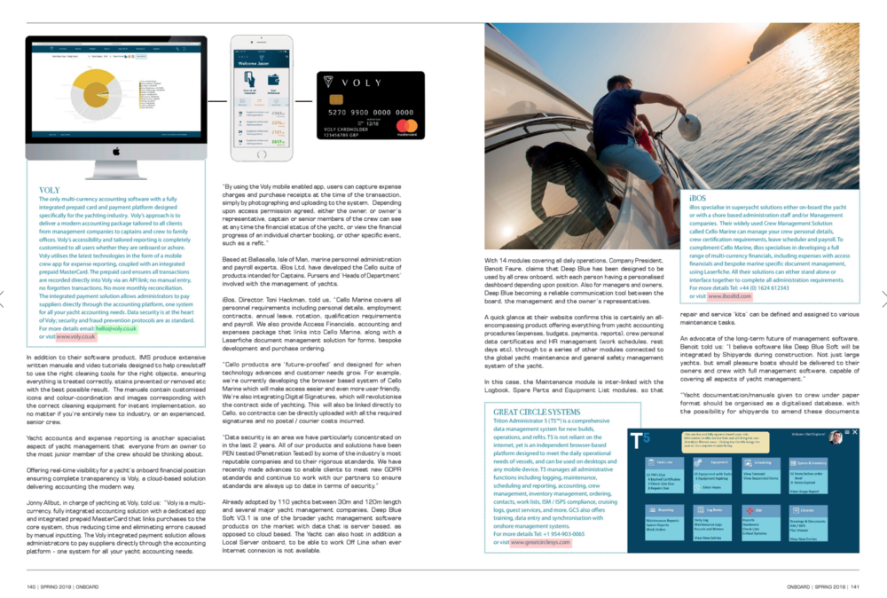 Onboard Magazine: Managing perfectly well