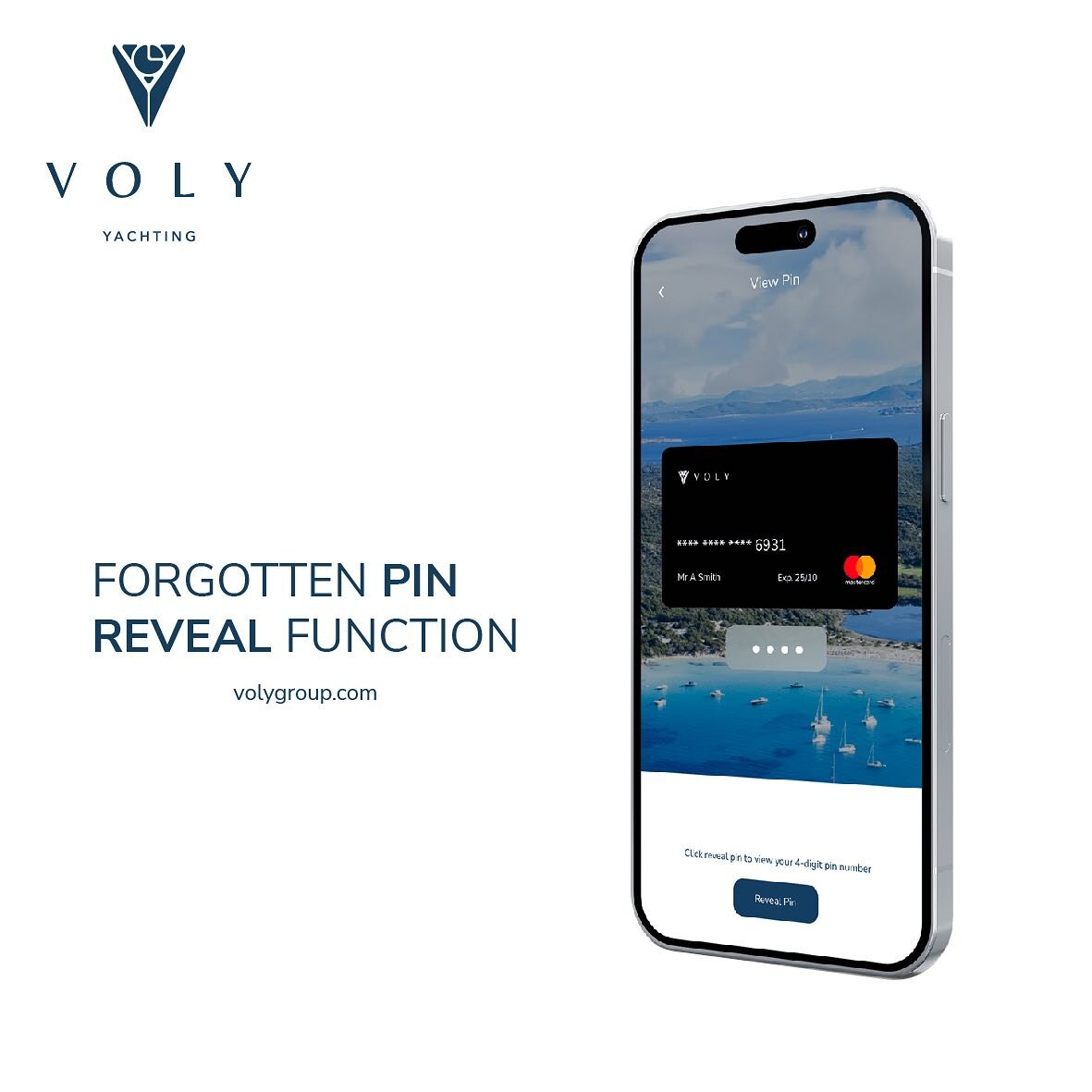 Enjoy a host of new features designed to help crew manage their yacht finances on the go with the fresh new look Voly Mobile App. Never worry about forgetting your PIN with our new PIN REVEAL in-app tool, manage and suspend lost or stolen cards in an