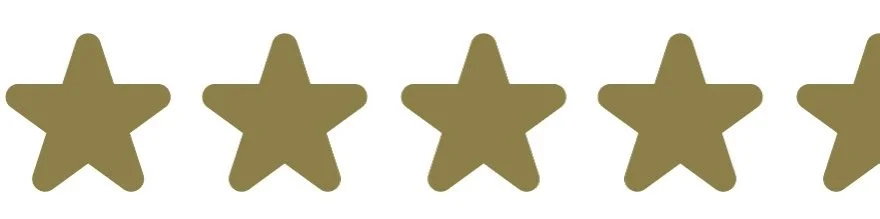 A row of five gold stars with a gold star partially visible on the right.
