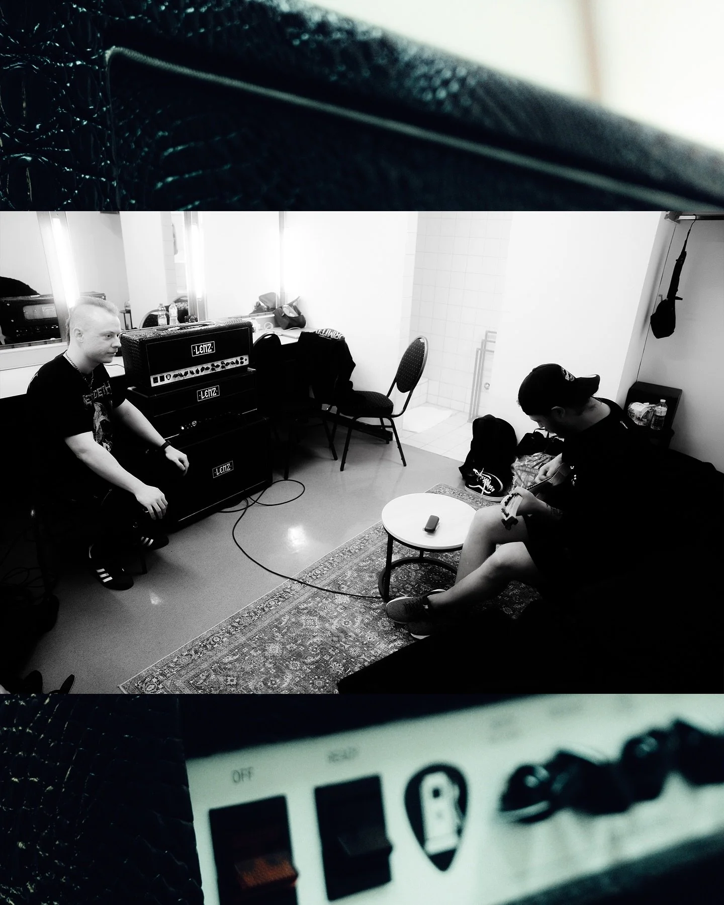 Thanks @adventuresofthewolf for inviting us to the show in Frankfurt! It was great to meet the lovley people @eluveitie_official and watch them perform live! I got to set up a small rig backstage for the guys to check out. @eholopainen turned up the 