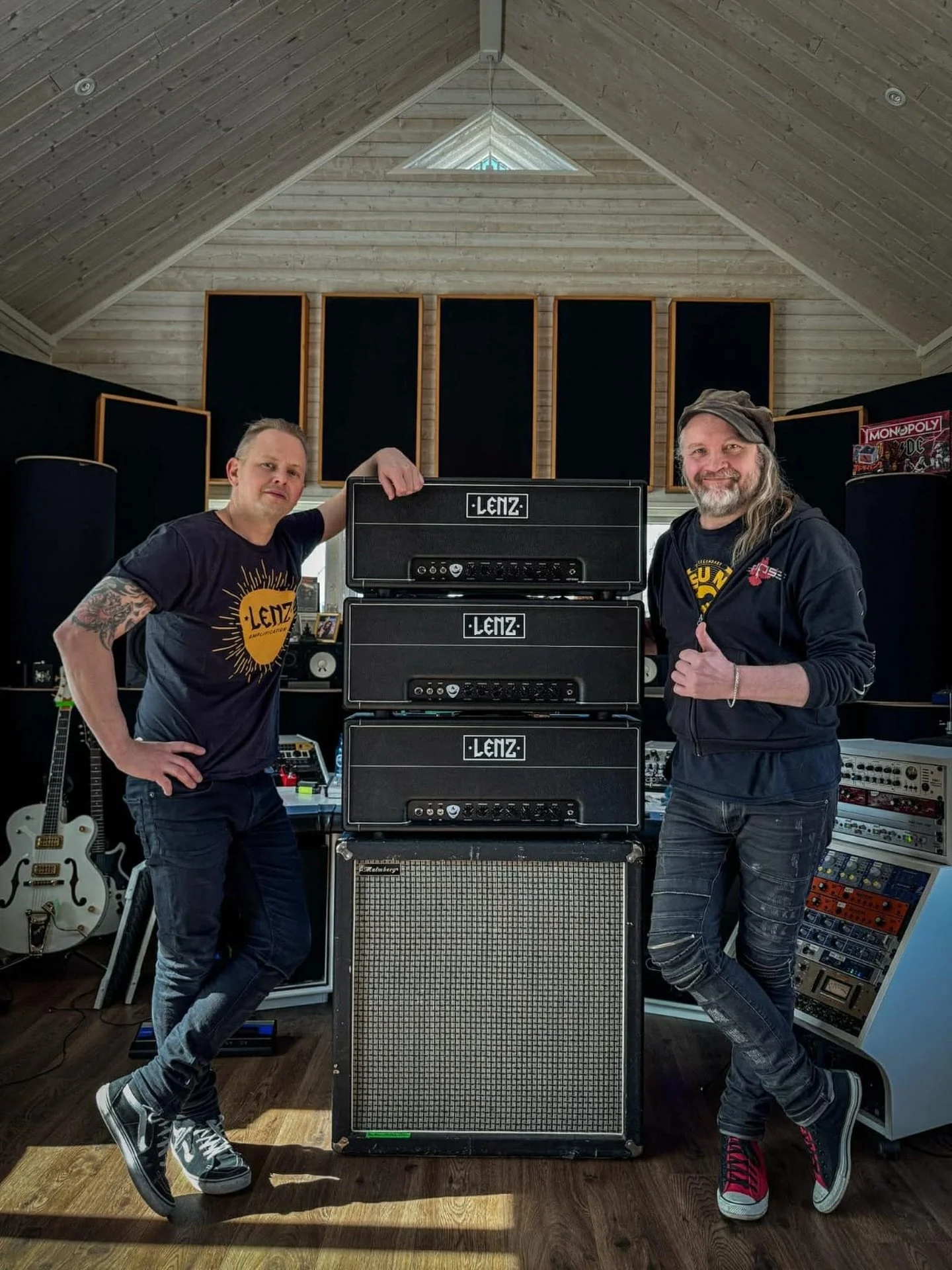 Erik and Magnus spent some time at the studio comparing their new Hot Chili MK2s with the old MK1 they've been using live with @eclipse_sweden since November. Thanks @vcrusner for the great pic!