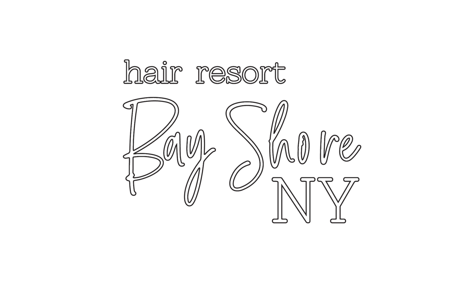 hair resort Bay Shore NY Logo