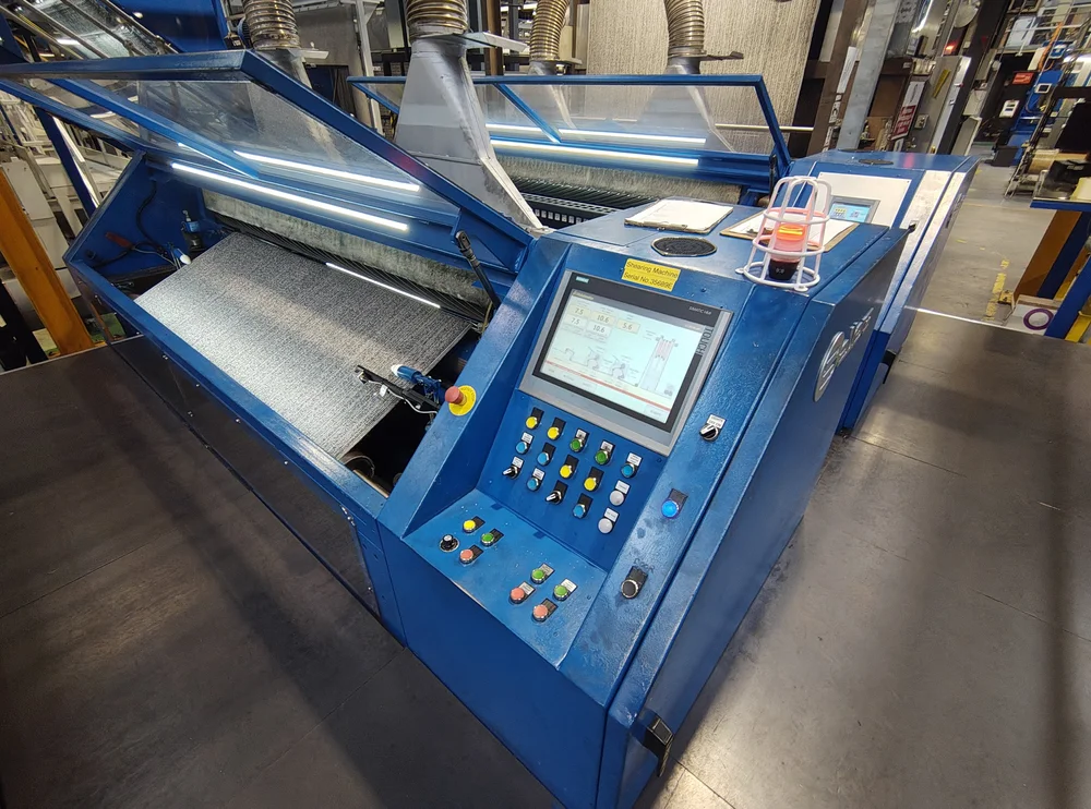 Upgraded carpet shearing machine control system