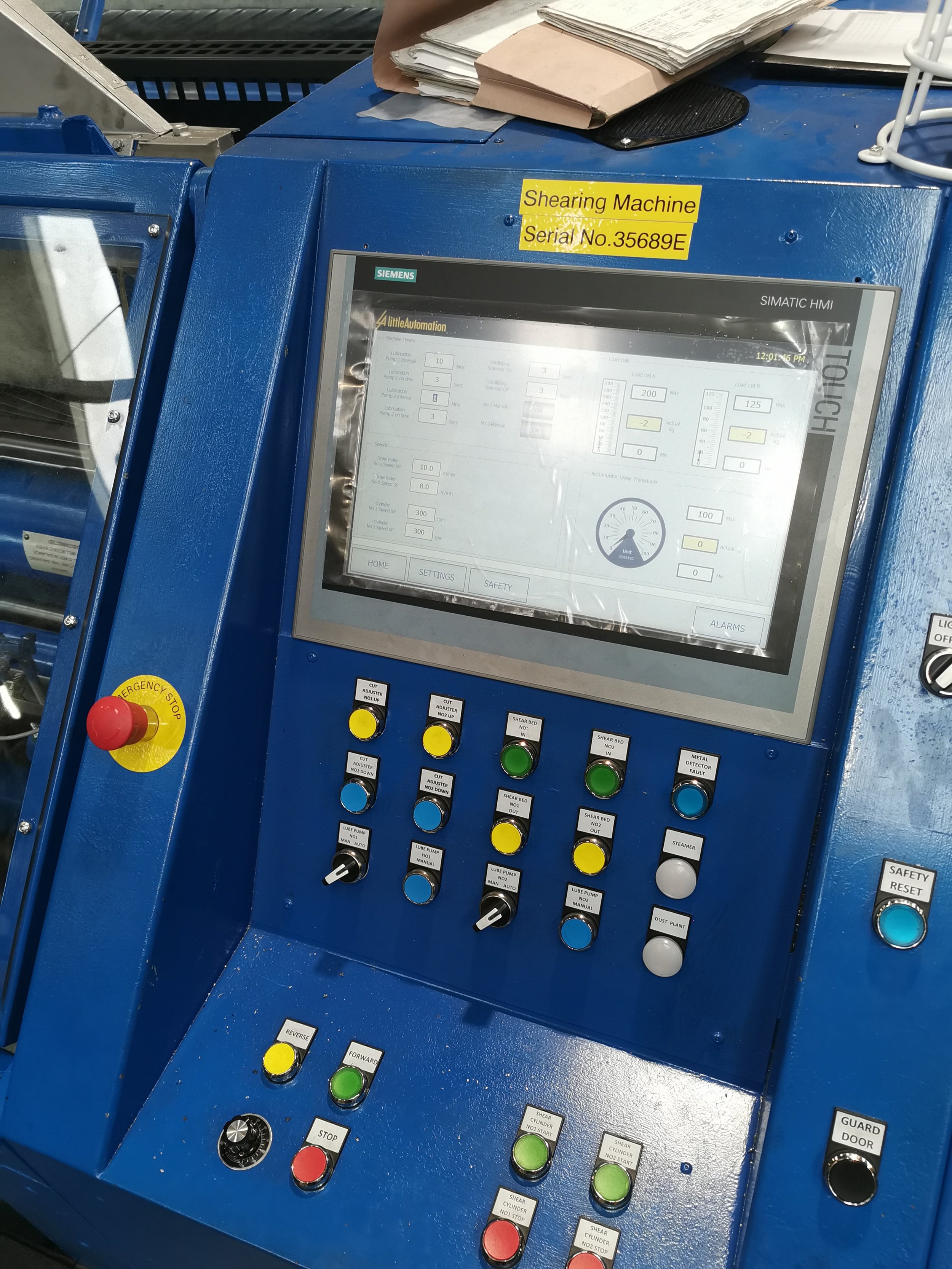 Carpet Shearing Machine Control  Upgrade