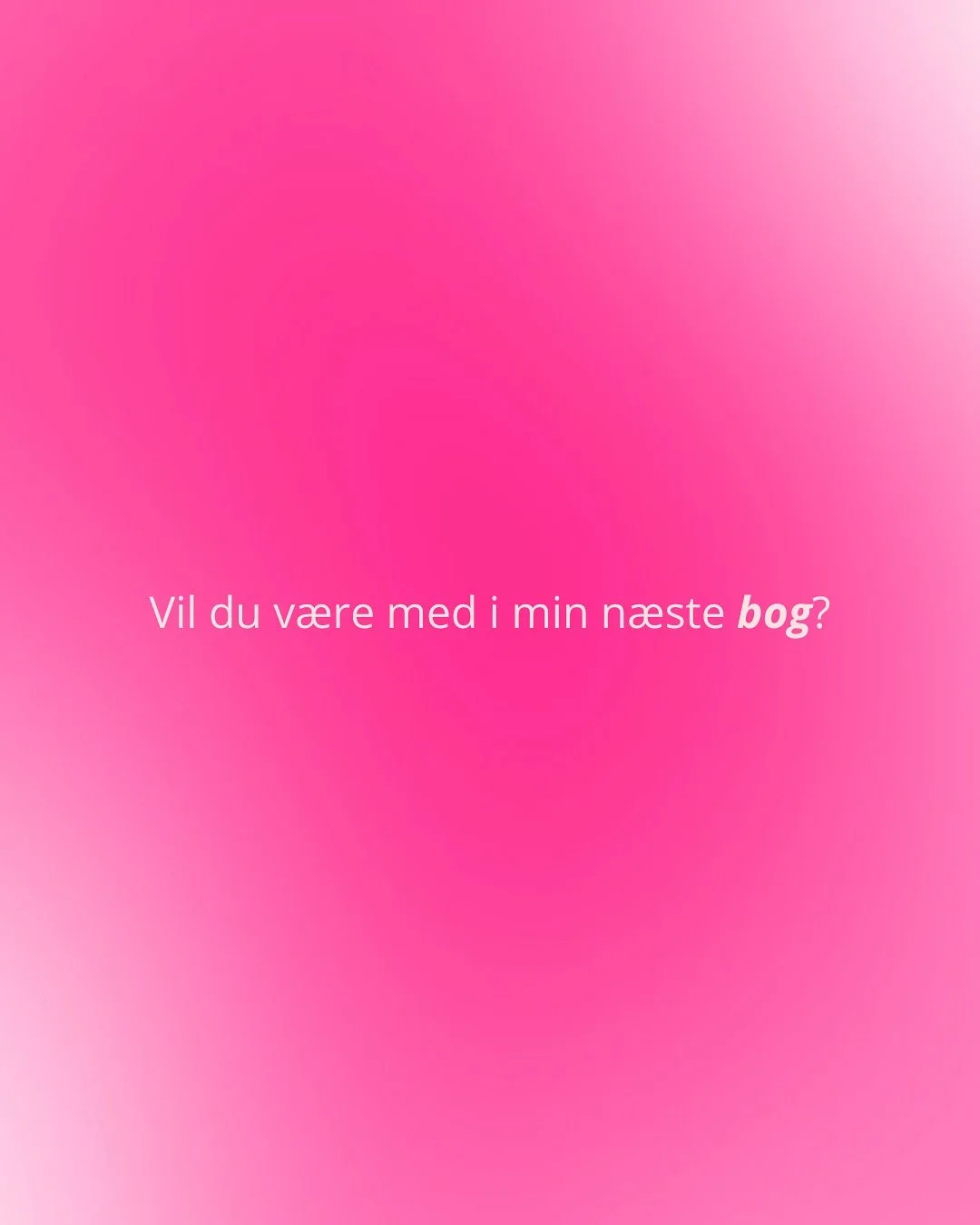 LUKKET FOR TILMELDINGER 💖 Jeg har holdt på en hemmelighed. I november sidste år underskrev jeg nemlig endnu en bogkontrakt med @forlagetgronningen1, og nu har jeg brug for jeres hjælp til at fylde den med jeres historier! 👀
Denne