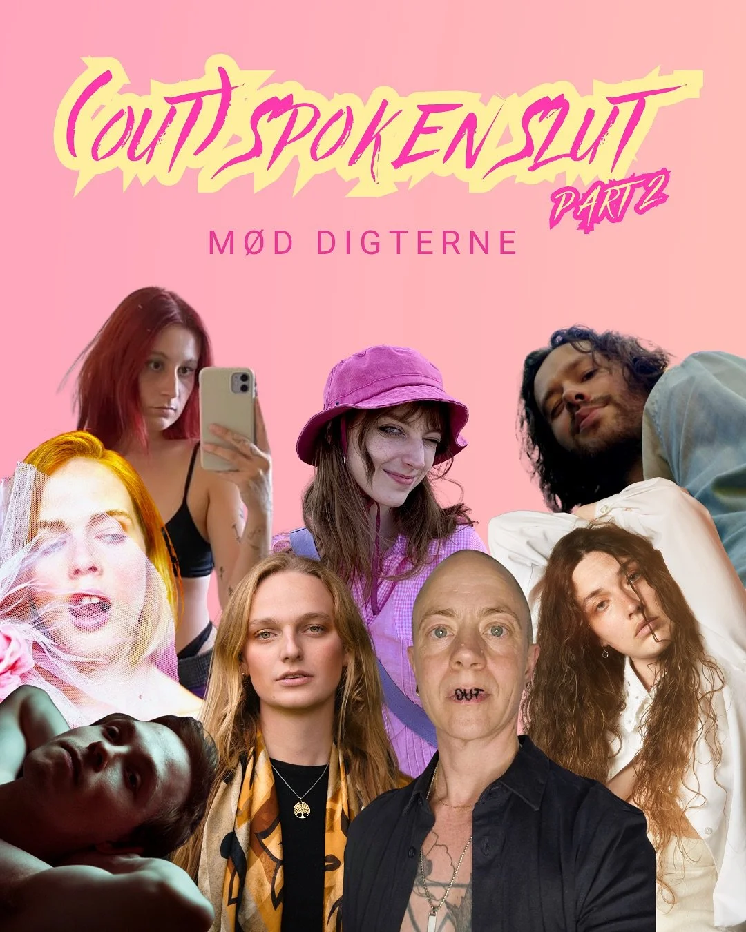 💖 MØD DIGTERNE TIL (OUT)SPOKEN SLUT 💖
Den 28. august mødes vi i @lundenkbh til en aften i s-ksualitetens tegn - kom og bliv inspireret af vores 8 digtere, som på hver deres måde vil give plads til lysten, sanserne og f&os