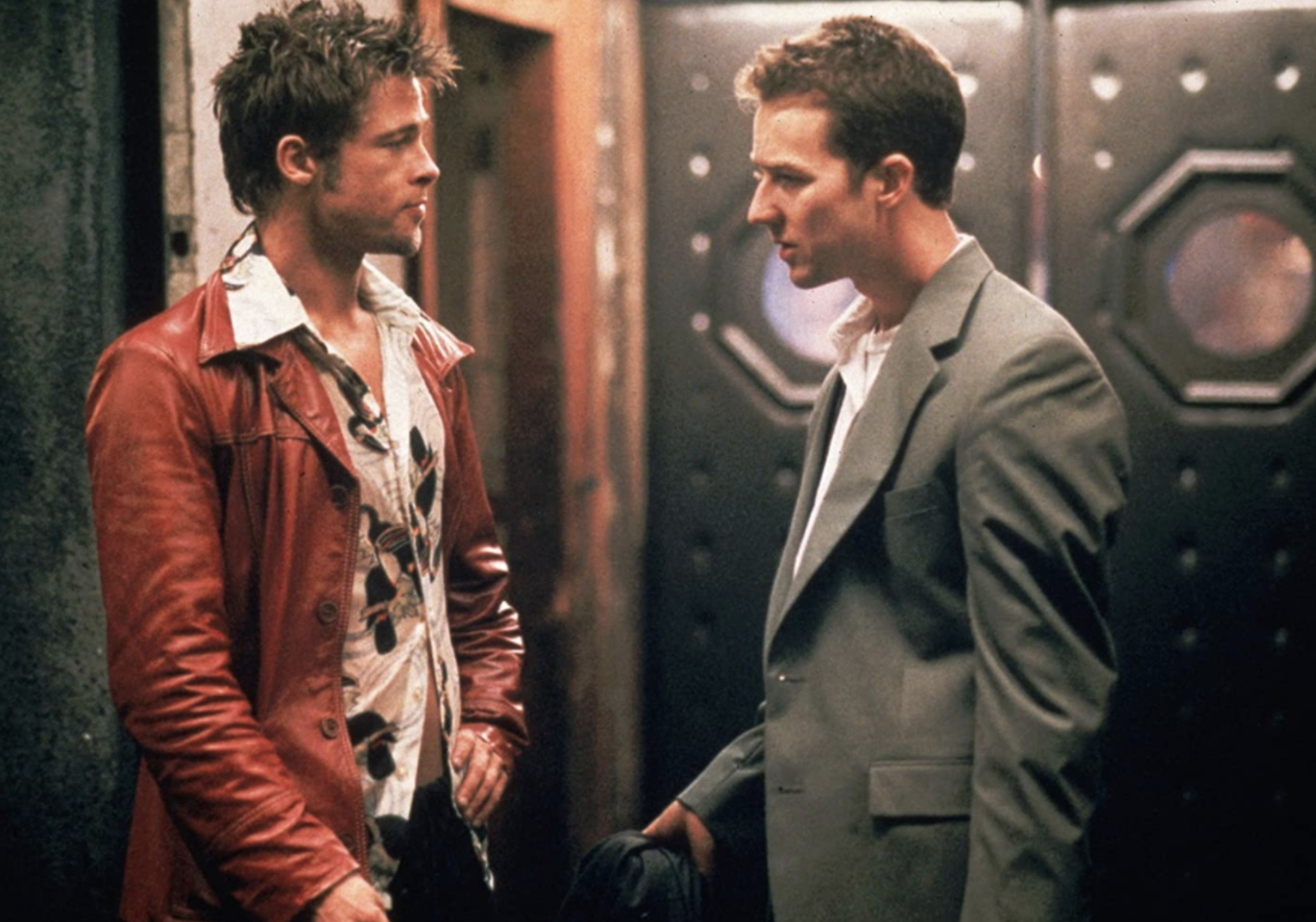 Brad Pitt and Edward Norton in Fight Club © 1999 20th Century Fox