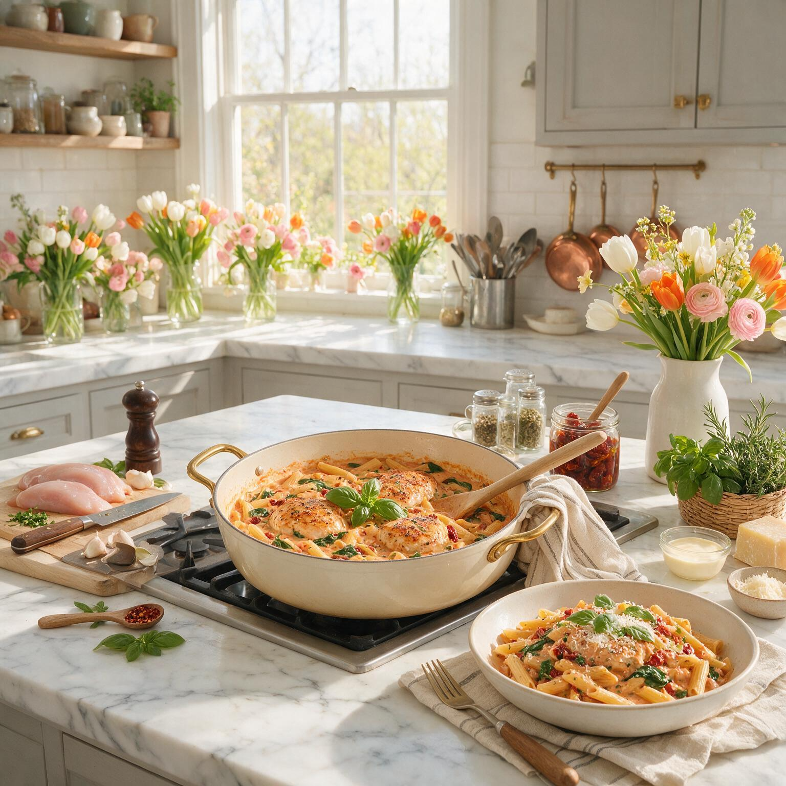 Cremosa Pasta Keto "Marry Me Chicken"