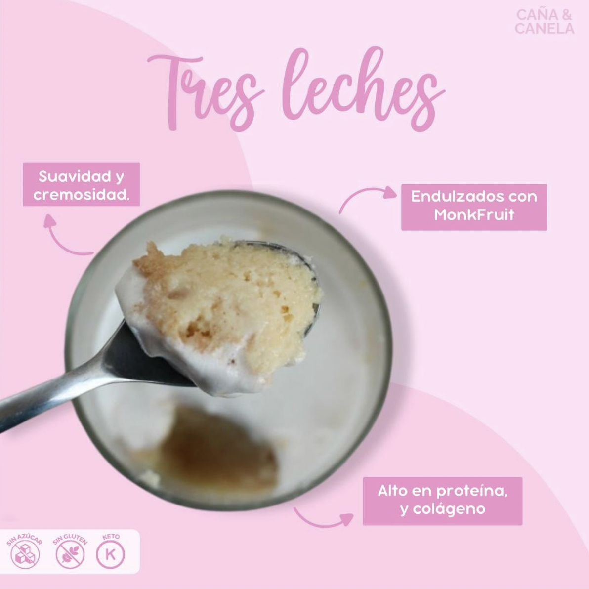 Porción de Tres Leches Keto