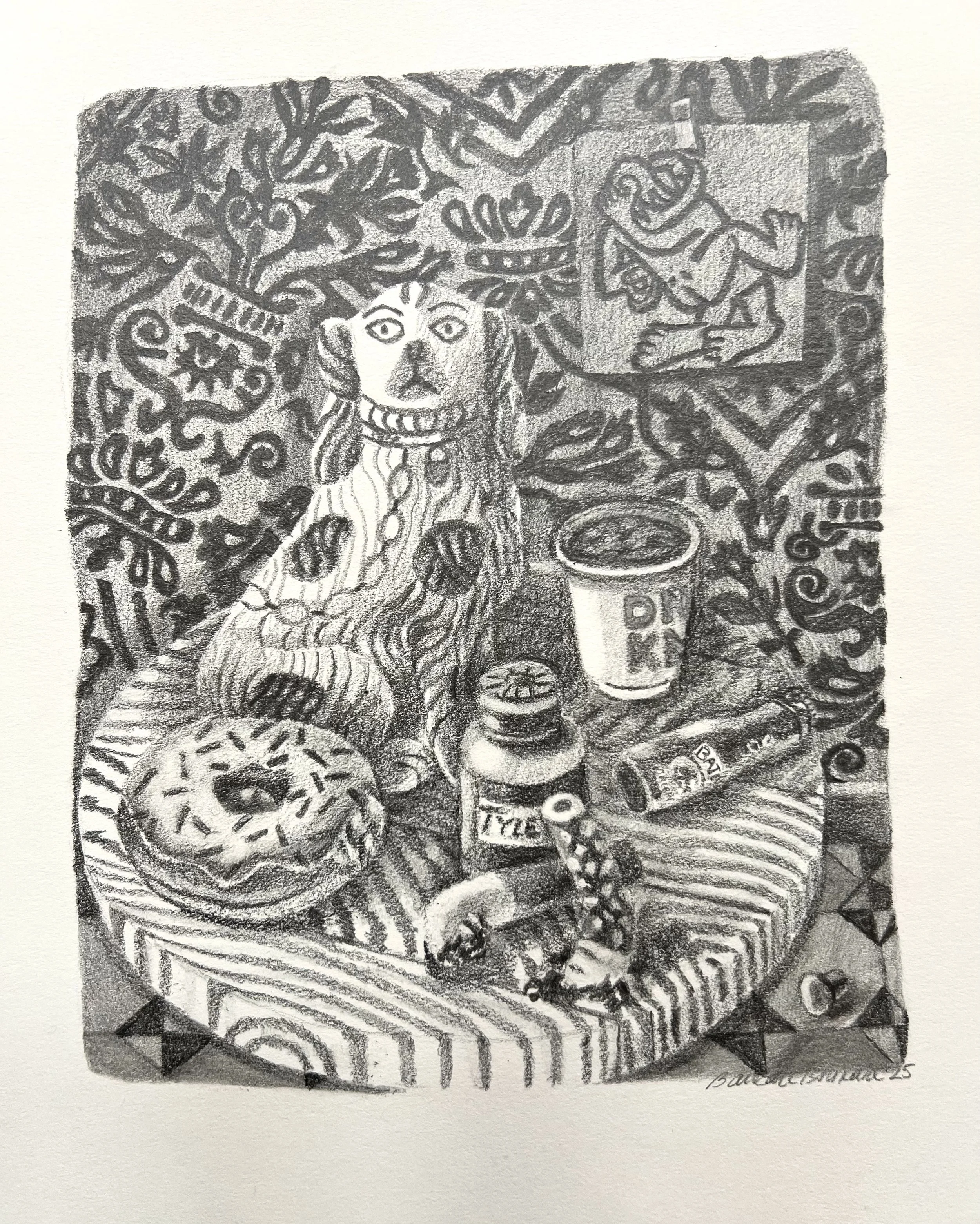 In Broad Daylight, graphite on paper, 2025