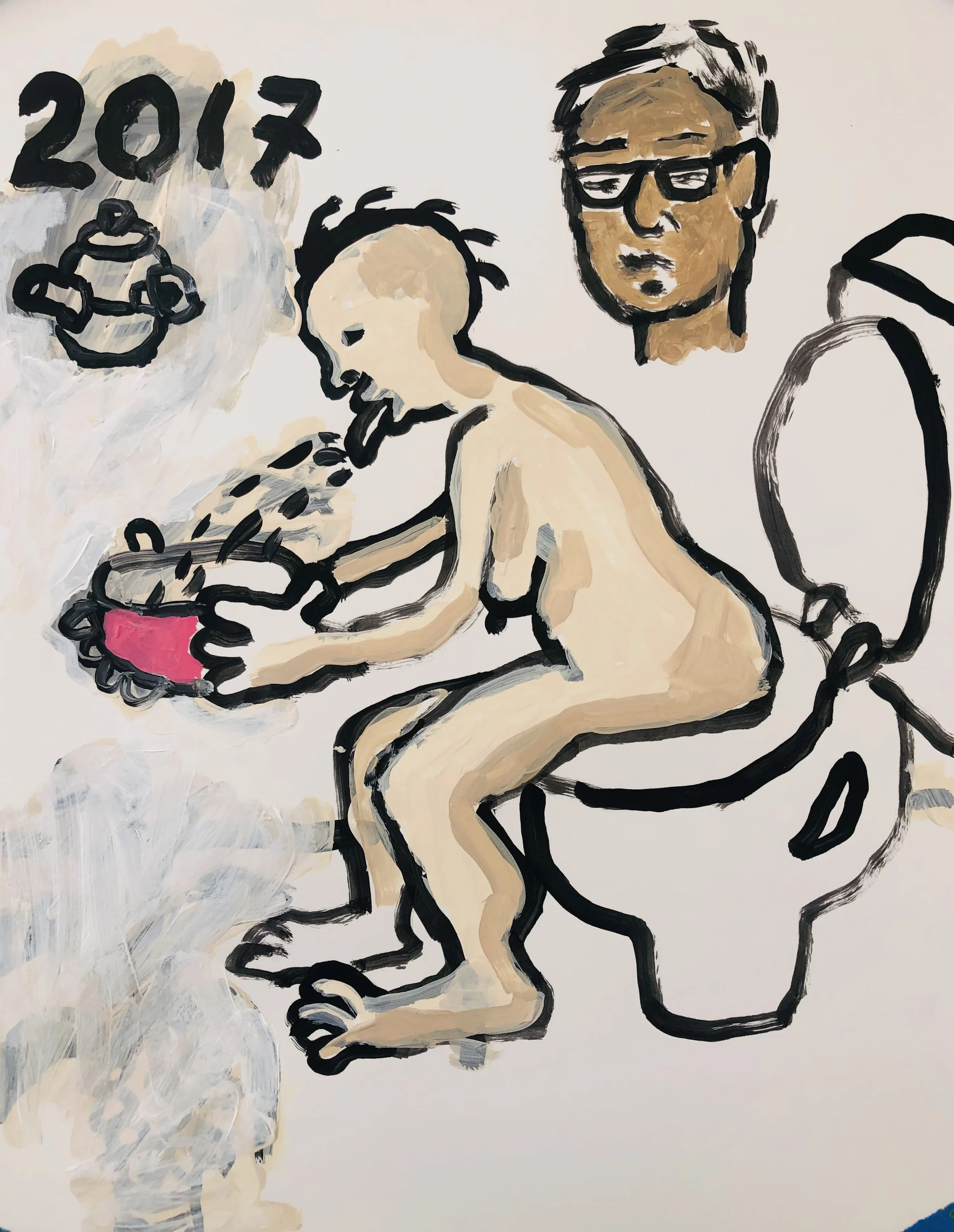 2017, gouache on paper