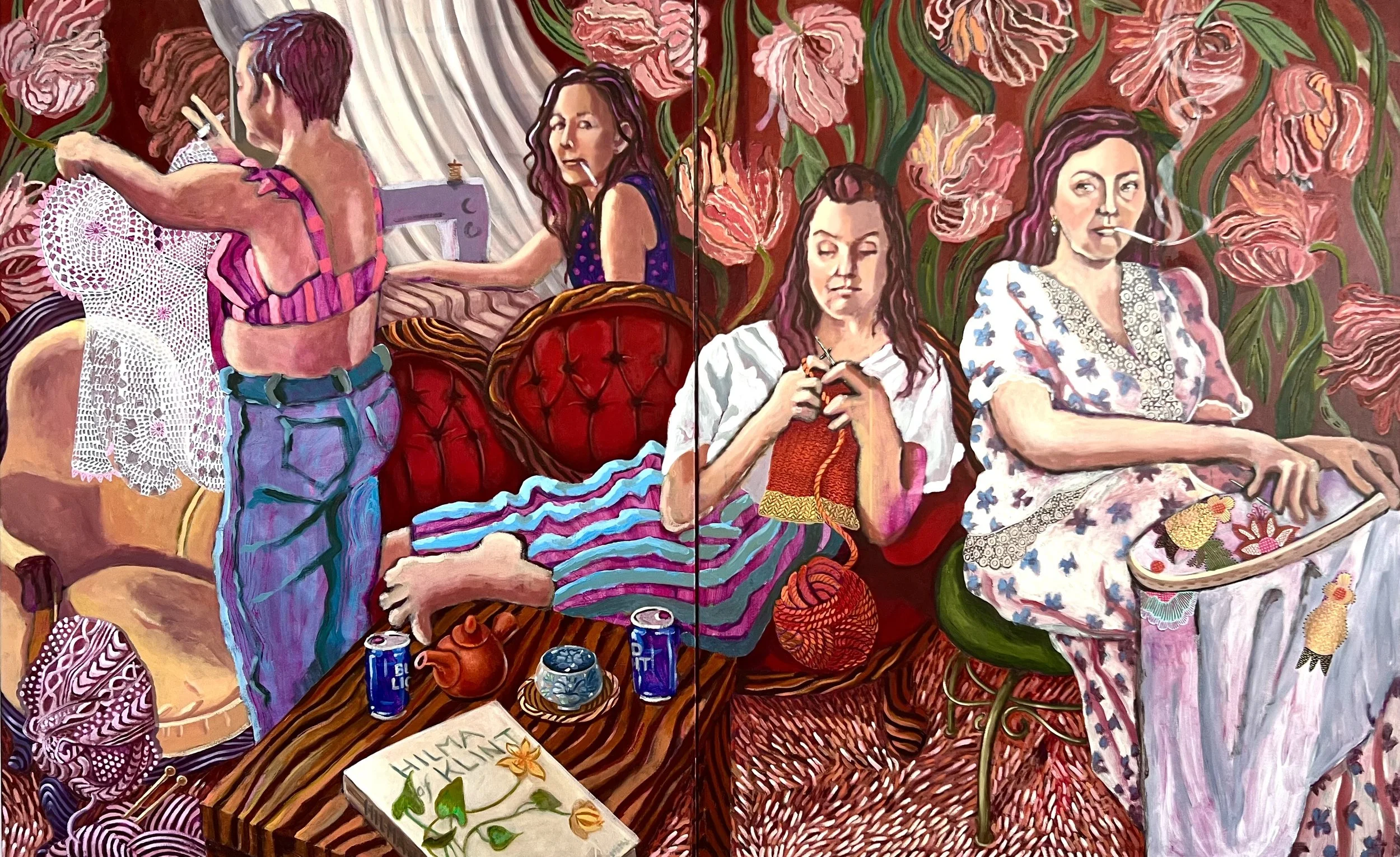 Good Work, 60" x 96", oil, acrylic, pastel, oil stick on canvas, 2026