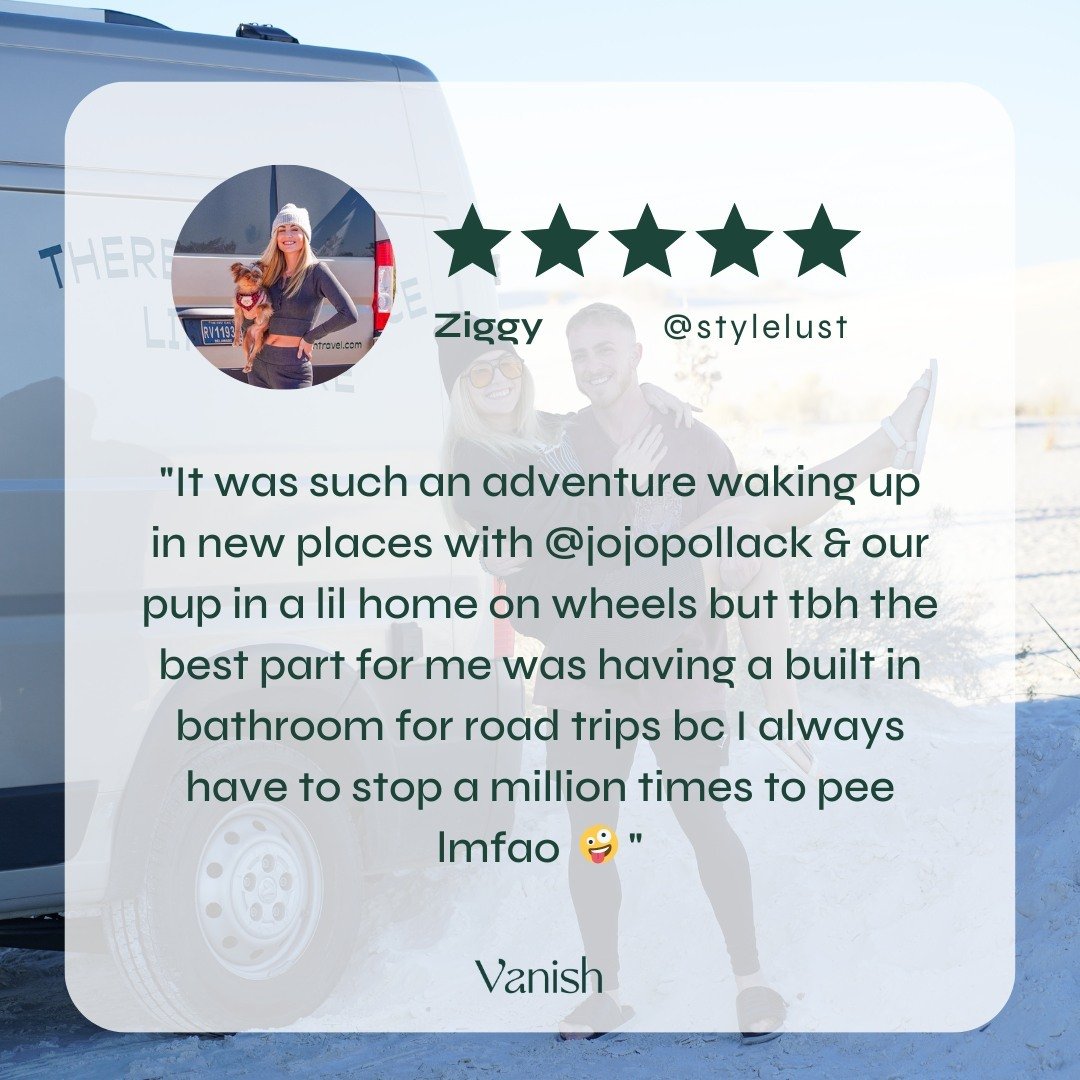 Now this is what we call an honest review. 😂 

#vanishtravelco #vanisthravel #campervanrental #jerseycitynj #austintx #frederickmd #travel #travelreel #camping #customerreview #5stars #travel #goglamping #vaninteriors #funny