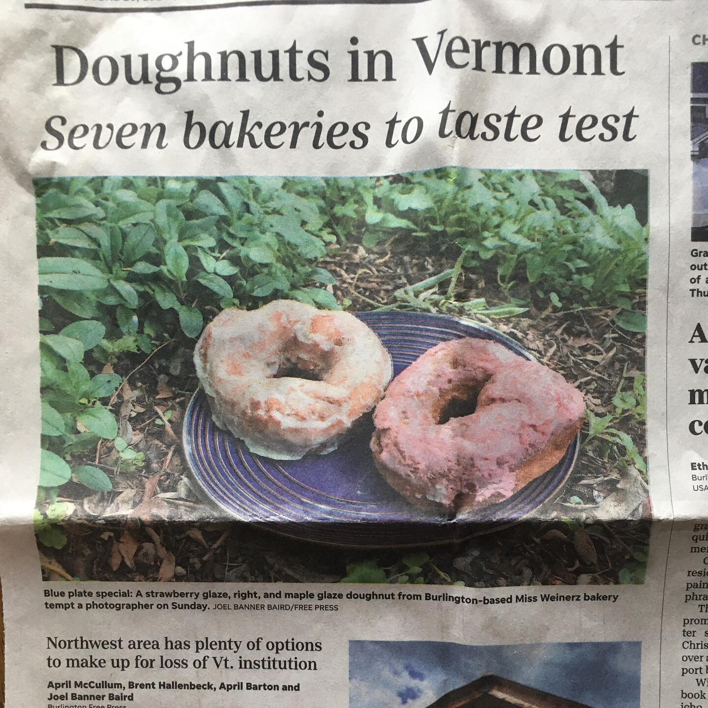 We made the paper! Thank you for the reporting @bfp_news  To answer a few of these questions: yes, they are sourdough. While I would never call a donut healthy: The dough is cane sugar free, packed with local whole grains, flax seeds &amp; maple syru
