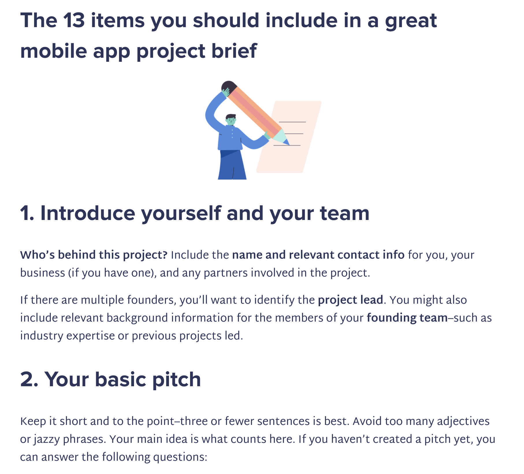 Blog Article: How to write a great mobile app project brief
