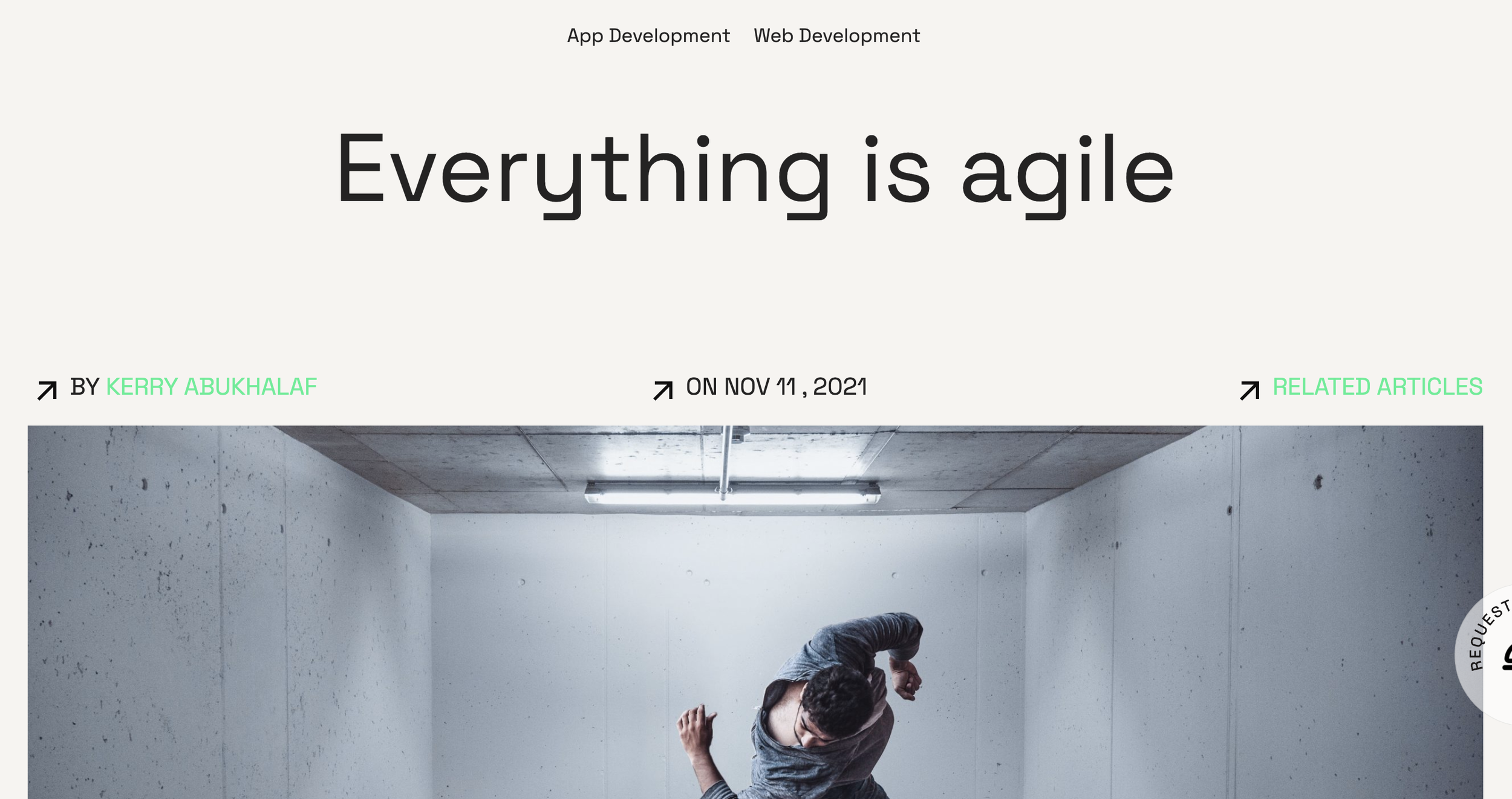 Blog Article: Everything is agile