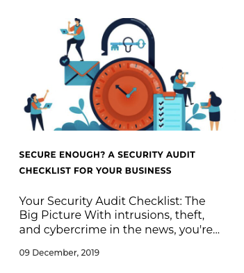 Blog Article: Secure Enough? A Security Audit Checklist for Your Business