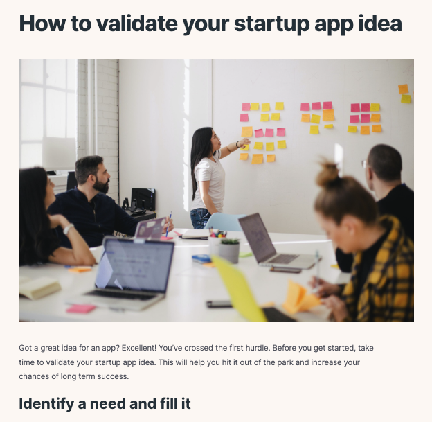 Blog Article: How to validate your startup app idea