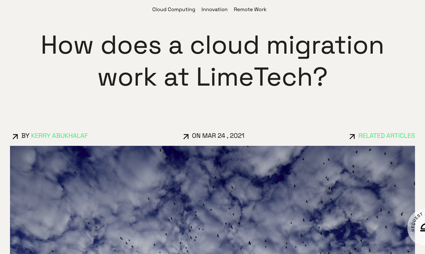 Blog Article: How does a cloud migration work at LimeTech?