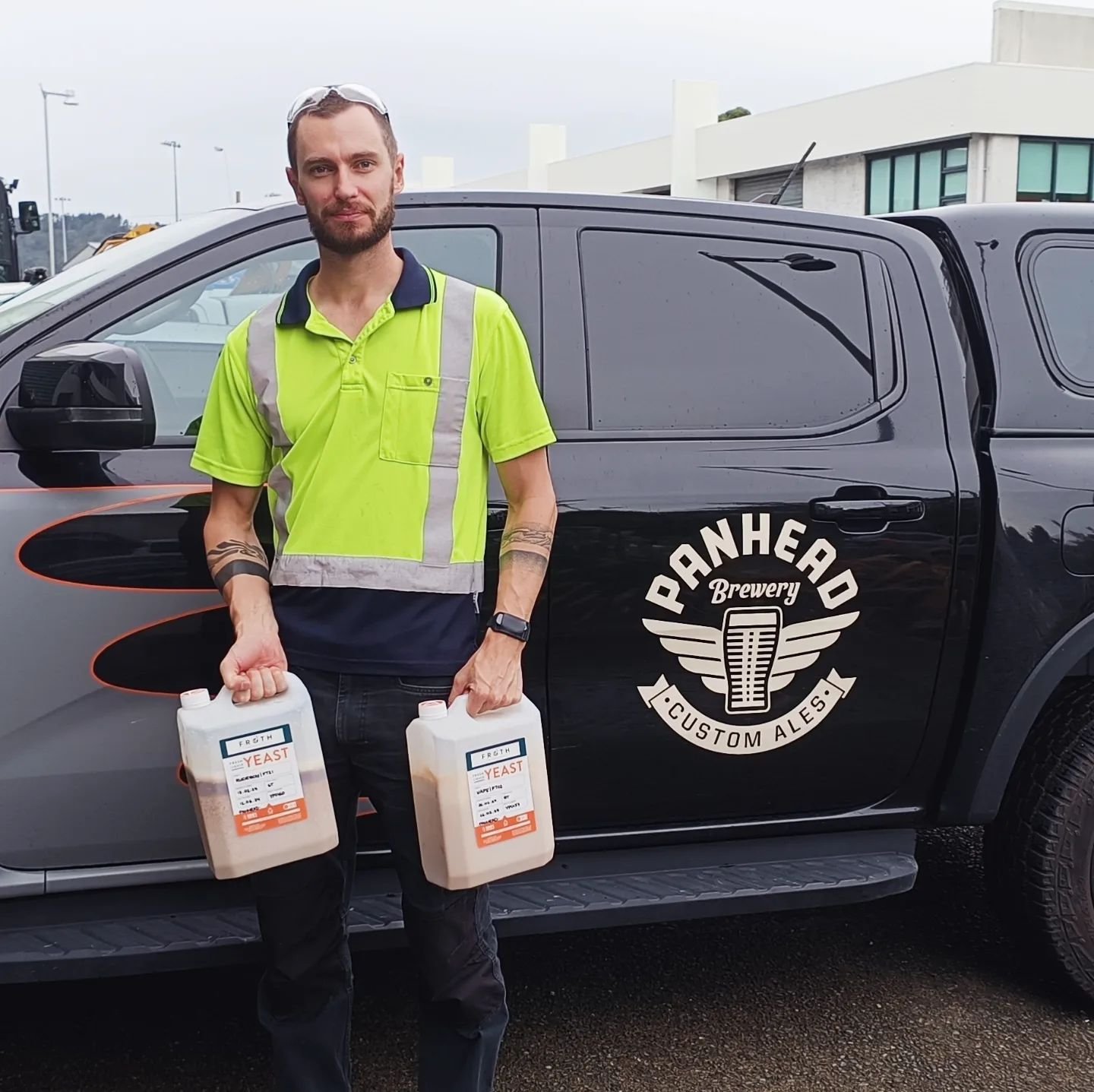 FRESH YEAST 💦 #Vape and #Rudeboy yeast heading up the road and straight into the tanks at @panheadcustomales in Upper Hutt. 🍻 It's the yeast we can do.