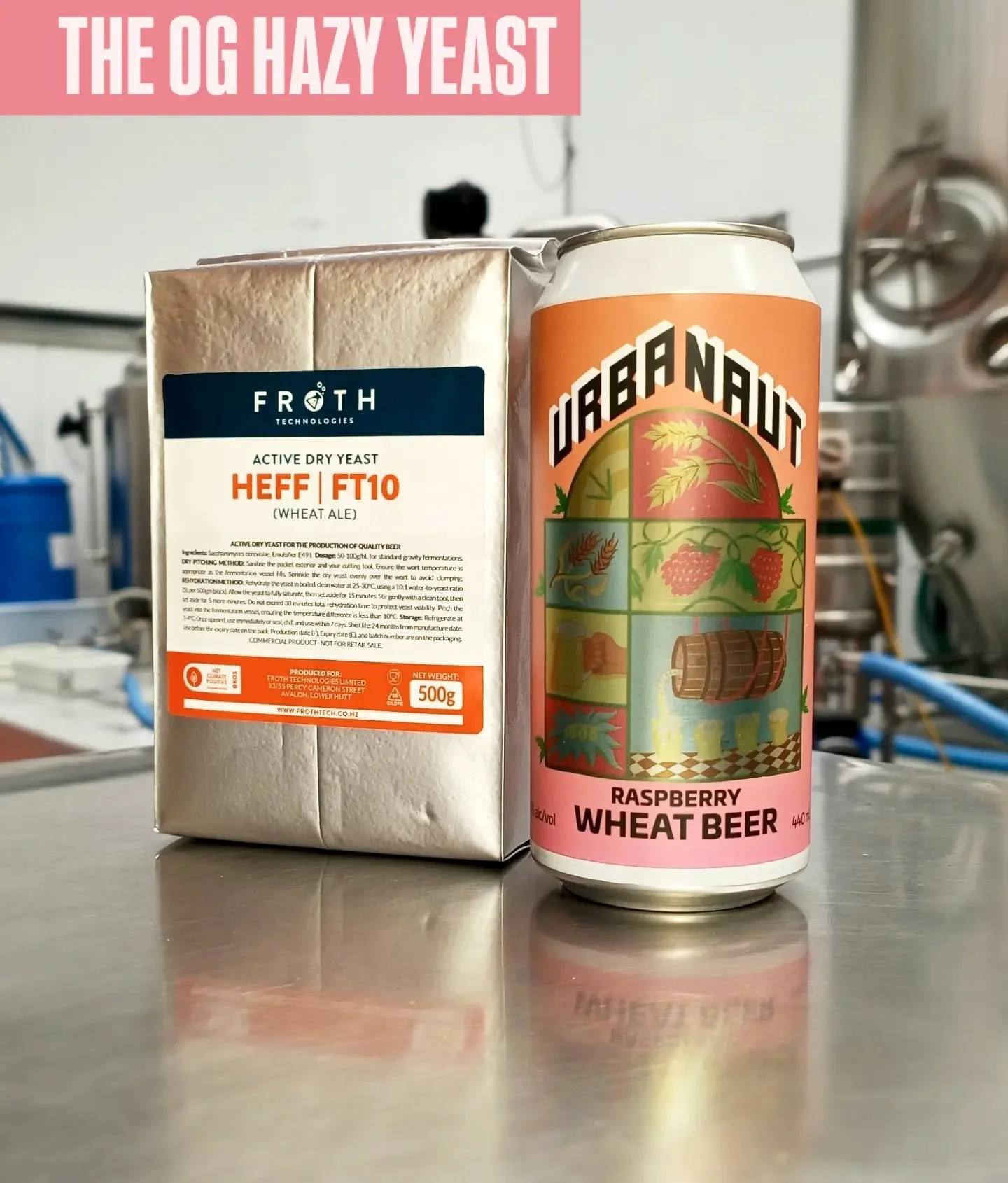 🥳 NEW YEAST! Introducing...

🎁 HEFF | FT10 (Wheat Ale)
Dry Yeast format - 500gm packs

The OG hazy strain, Heff brings the full Bavarian wheat-beer experience: soft, hazy and playfully expressive. Expect ripe banana and pineapple esters alongside c