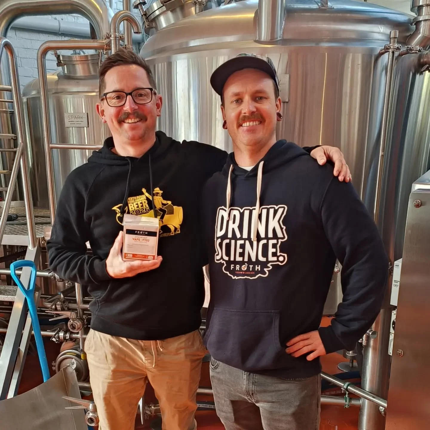 #NEWBREW : Shout out to @found.subiaco using @frothtech liquid and dry yeast in some of their awesome brews... Like this new release NZ hazy IPA: GOOD PIE (6.5%). Brewer Will is looking well stoked with it in photo no. 2 😁. With our express courier 