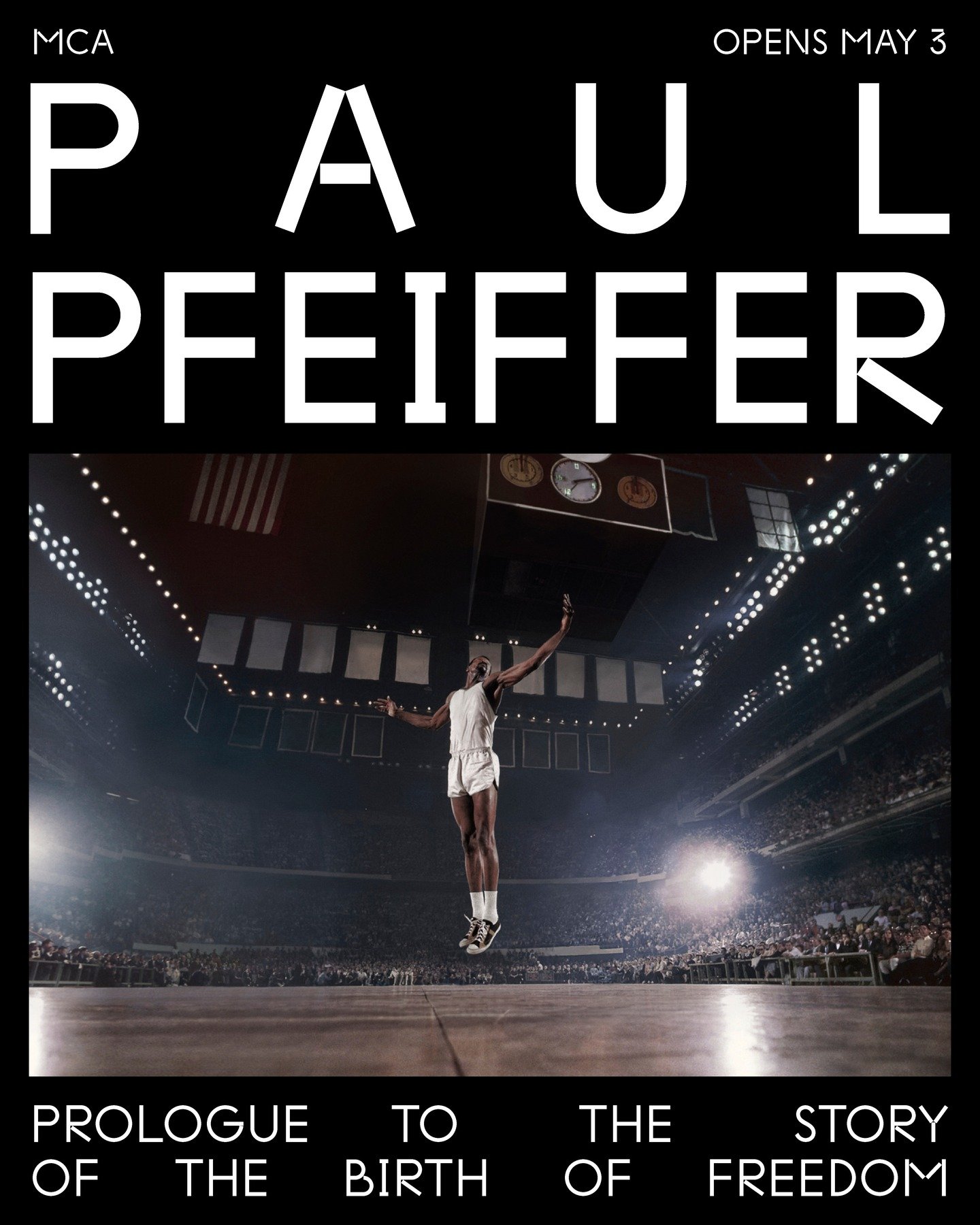 We can't wait to show you what we've been working on. 🏟️

Paul Pfeiffer: Prologue to the Story of the Birth of Freedom opens May 3.