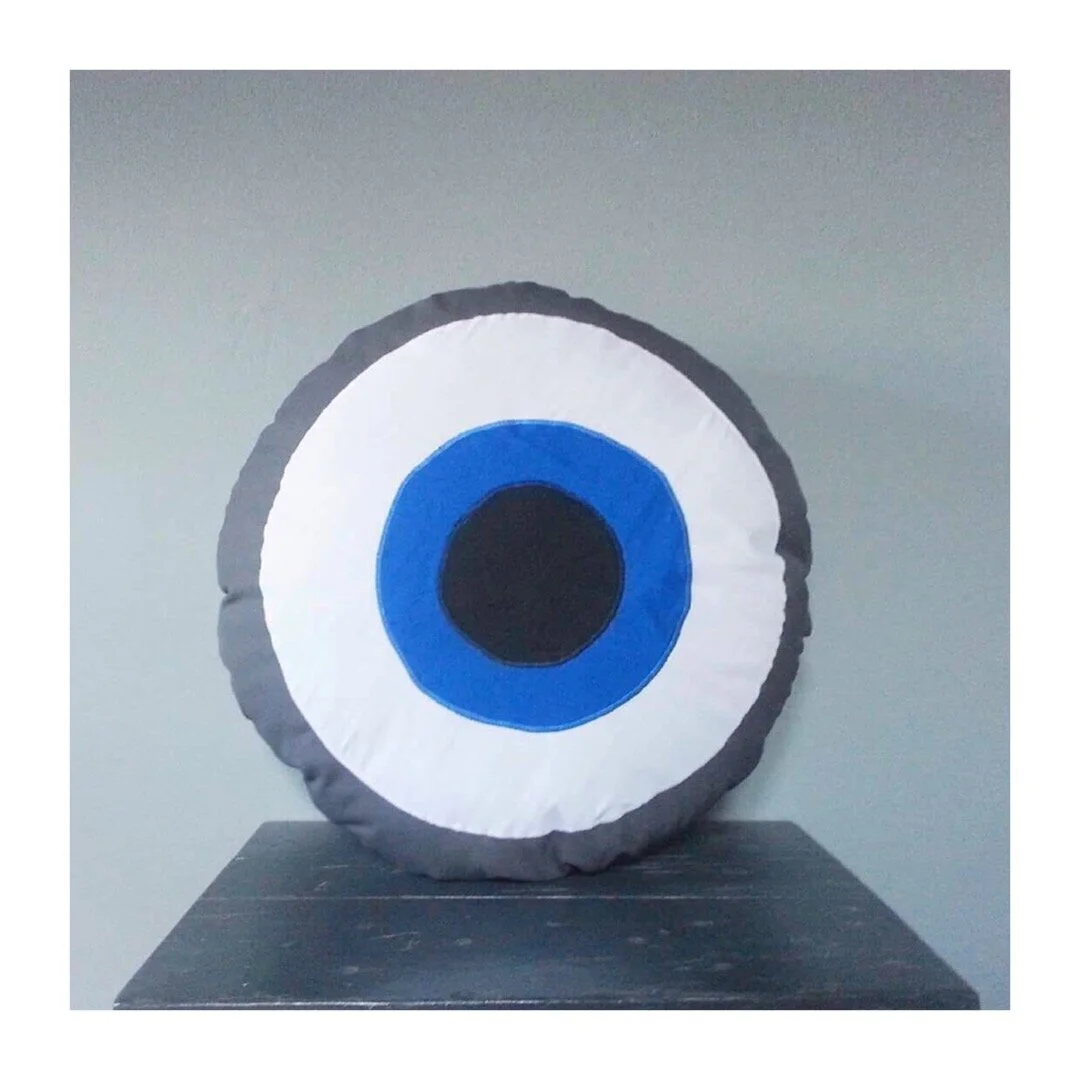 Evil Eye Cushion Handmade by Botek