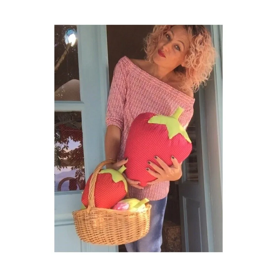 Strawberry Cushion handmade by Botek