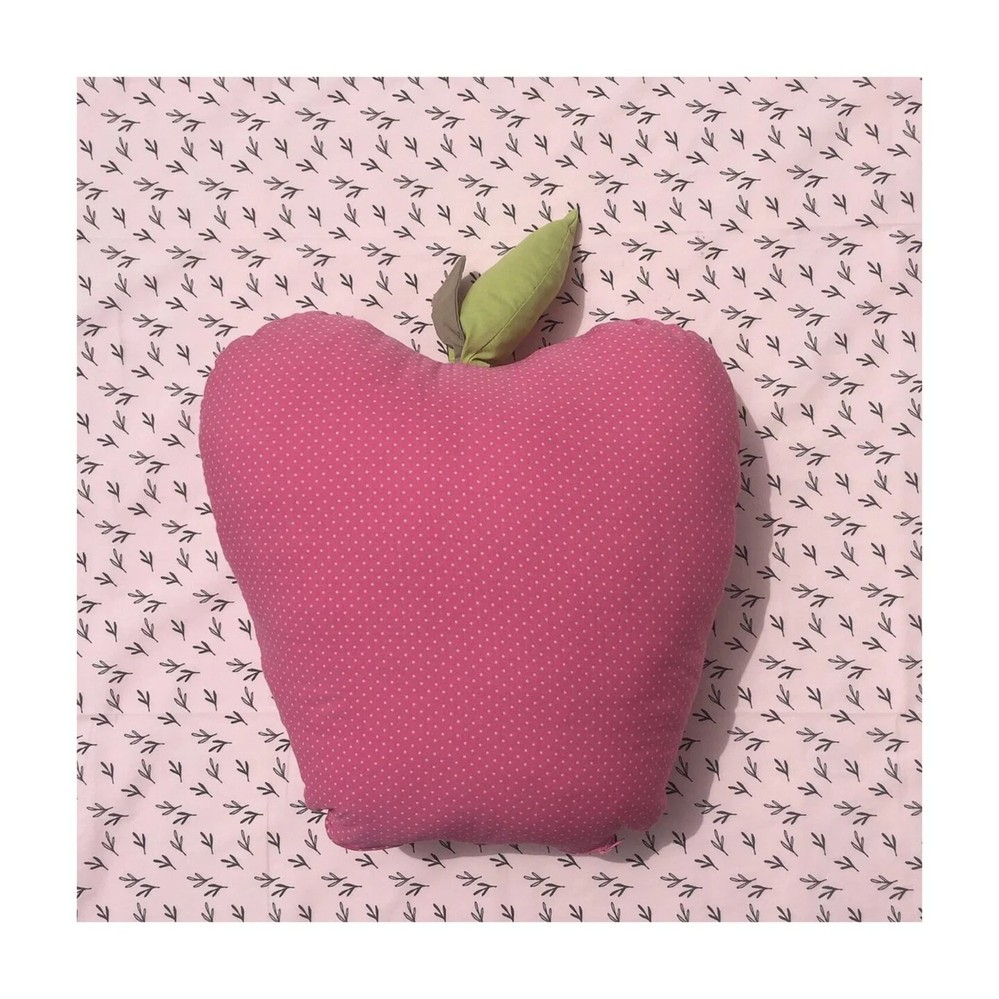 handmade apple cushion botek