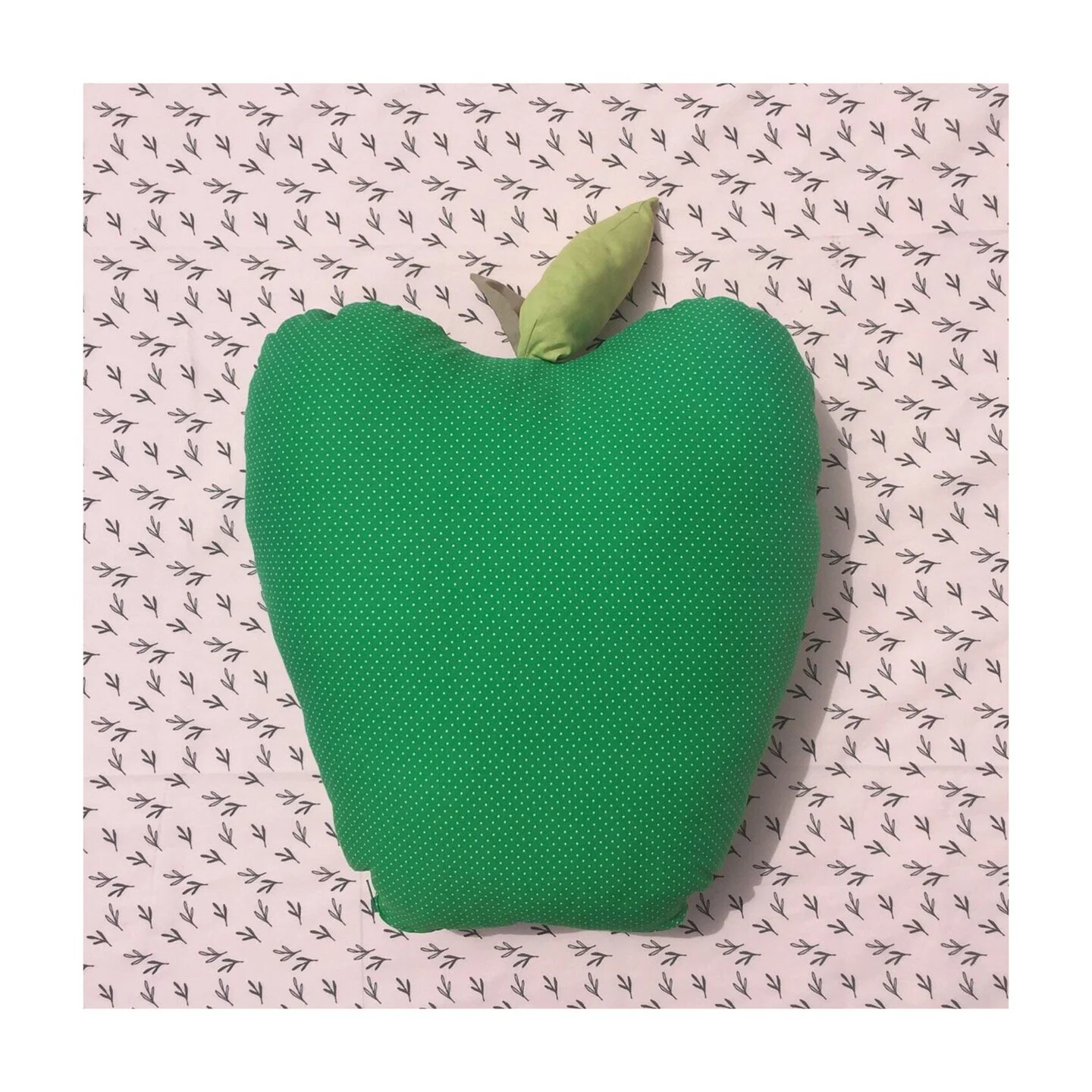 apple cushion handmade Botek Molyvos