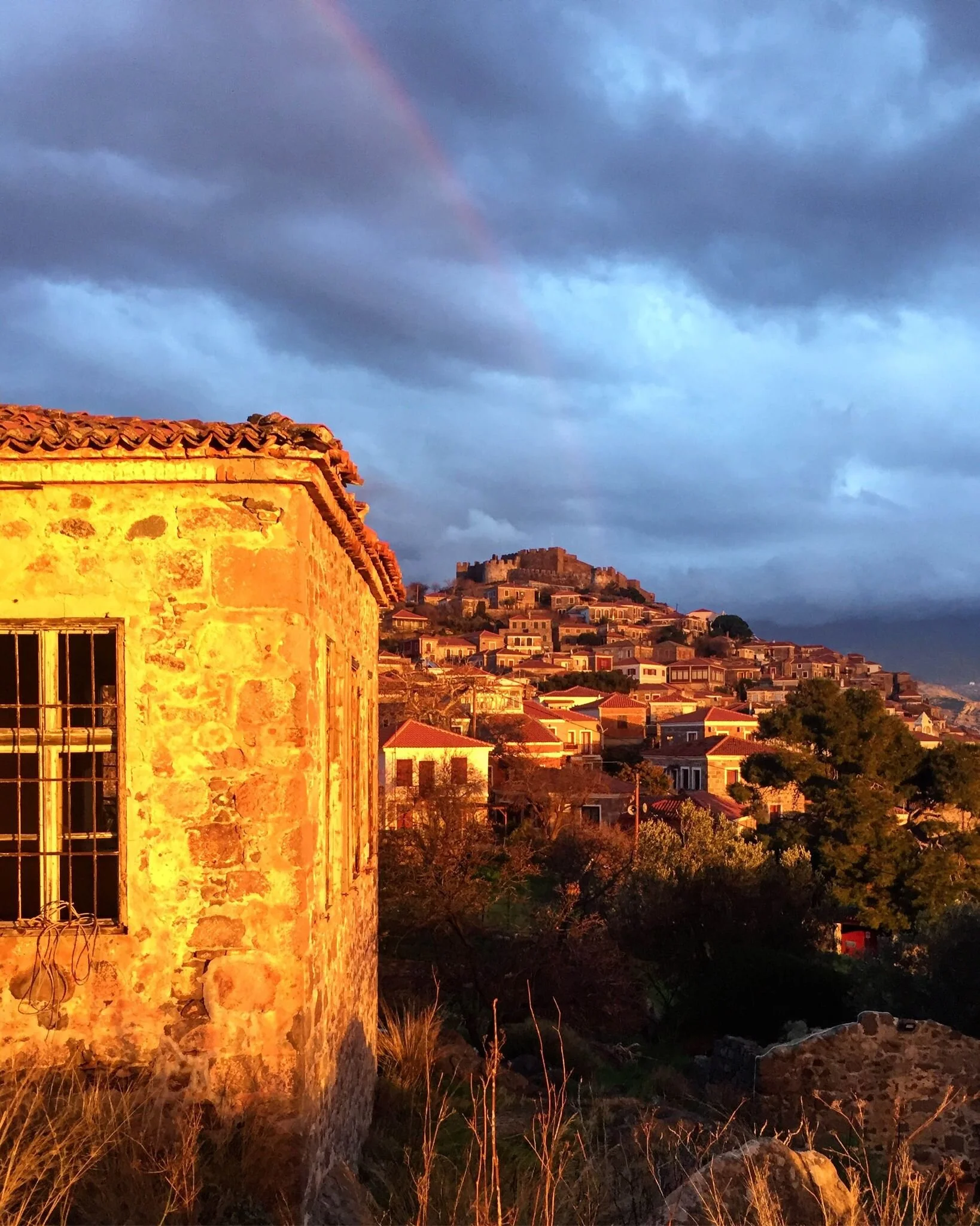 The magical light of fall in Molyvos