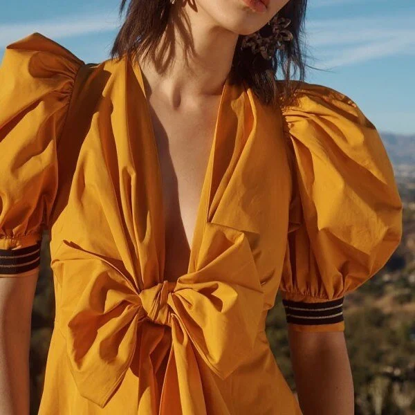 Against soft neutral tones, a rich camel color has the ability to transform a traditional design into something really striking. 

We love the comparison between this fashion forward statement piece and this feng shui inspired room.

Fashion Design: 