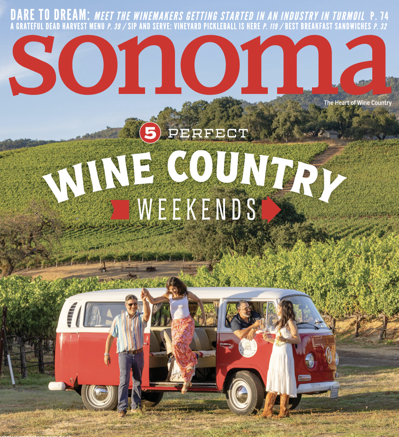 Perfect Sonoma Valley Weekend according to Sonoma Magazine Feature Article