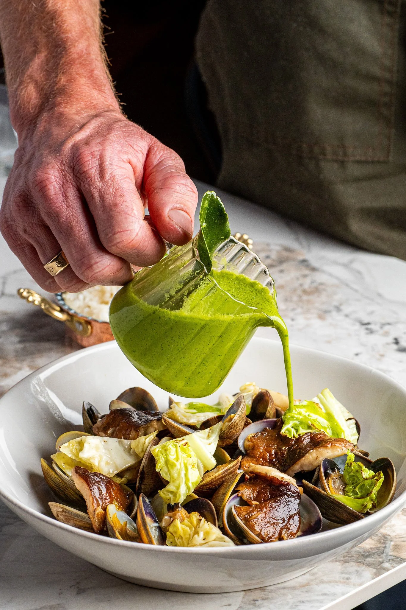 Thai Green Curry with Steamed Clams &amp; Lime Leaf Rice: A Sonoma Valley Culinary Experience
