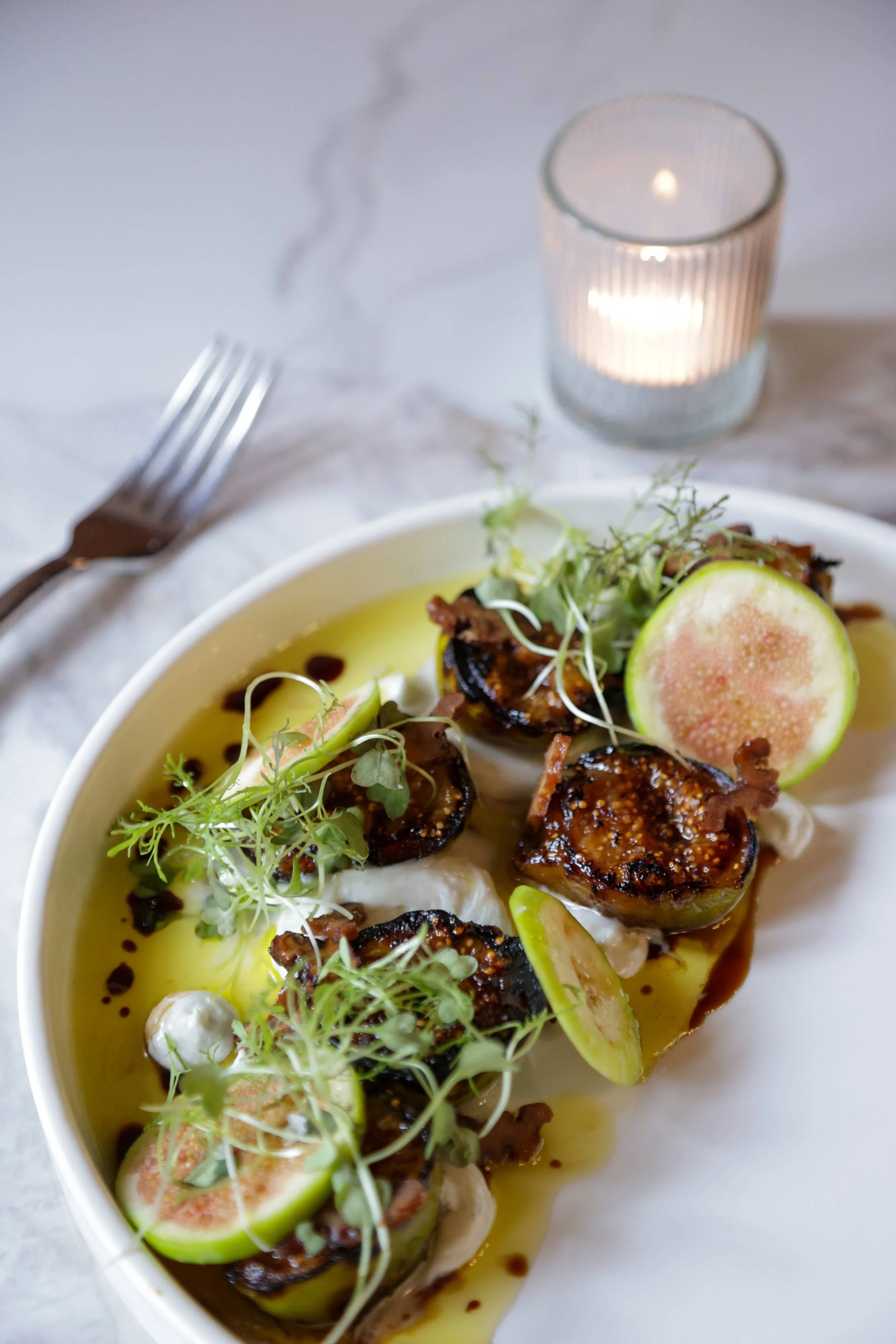 Farm to table salad at songbird parlour in glen ellen