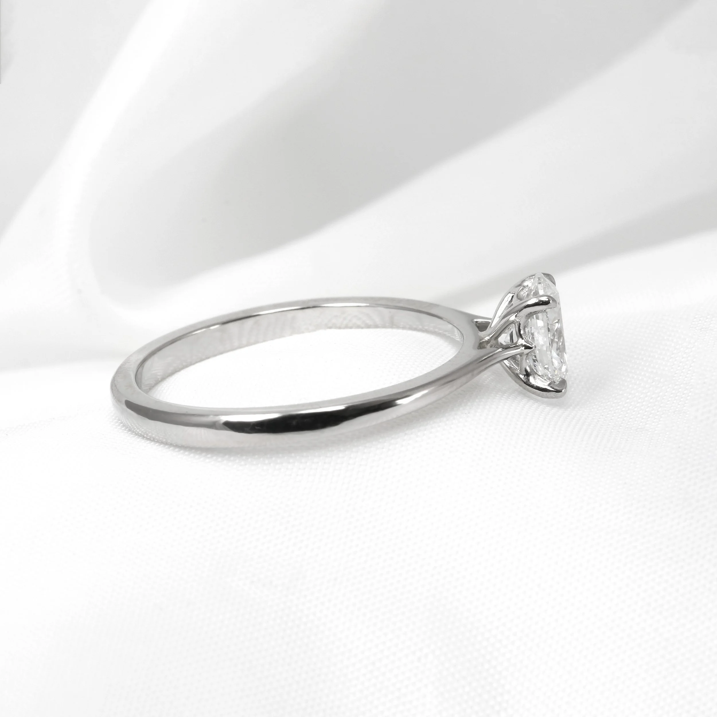 0.70ct Oval Solitaire Ring in Platinum