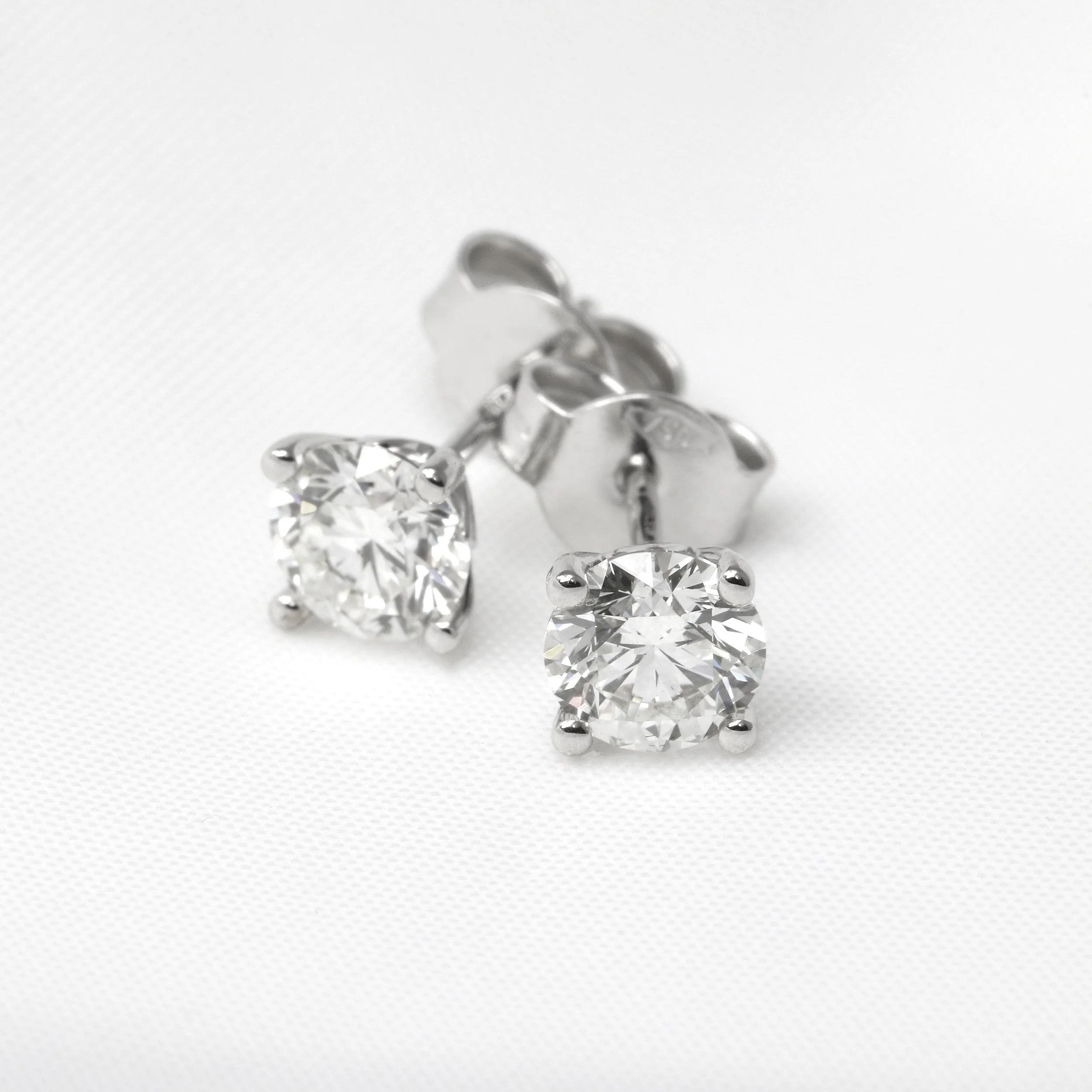  Diamond Solitaire Stud Earrings in 18ct White Gold £3,795.00 
