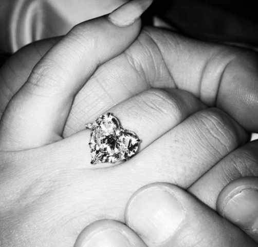  Image of Lady Gaga’s Heart Cut Diamond. Photo from eonline.com 