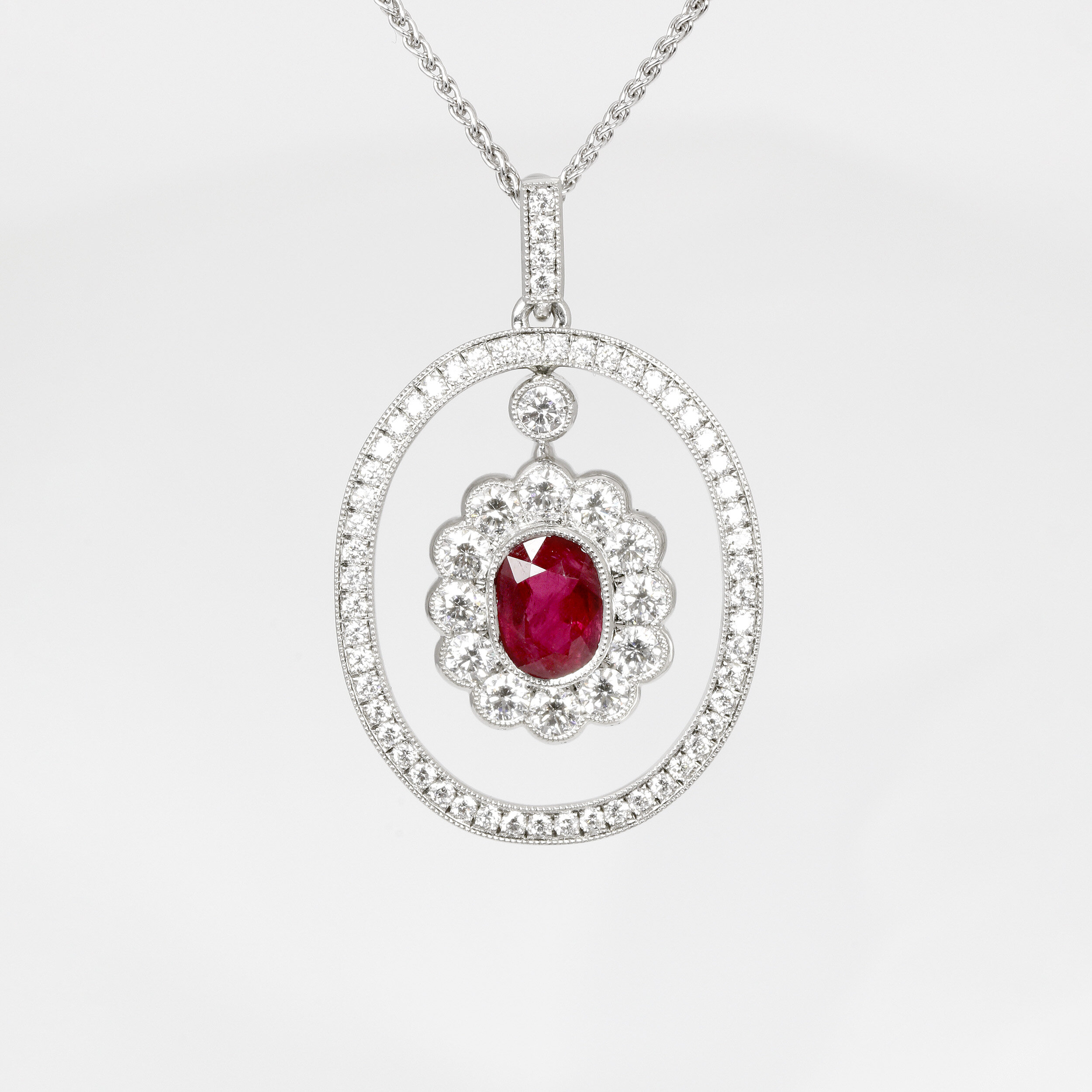  Ruby & Diamond Pendant 
