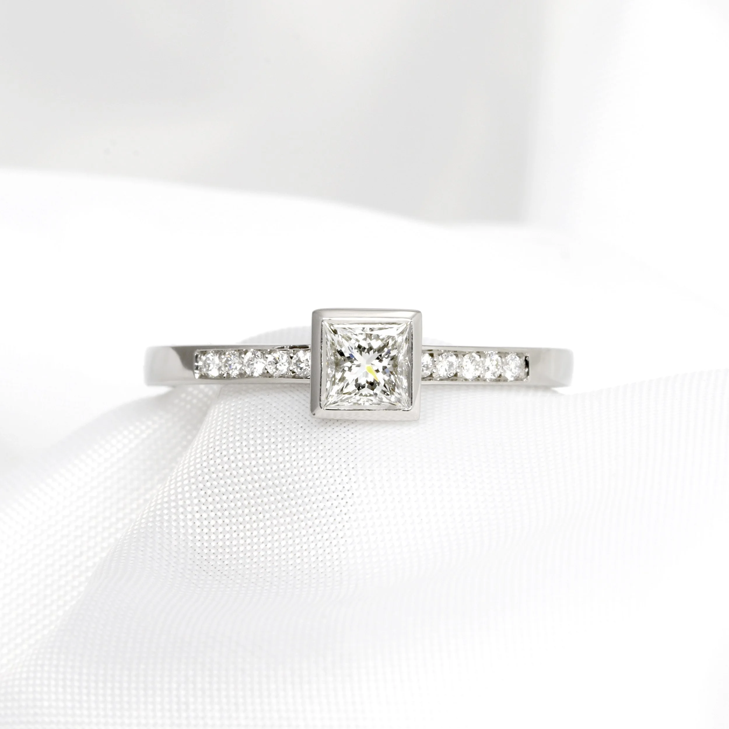  Palladium Princess Cut Diamond Ring £1,840.00 