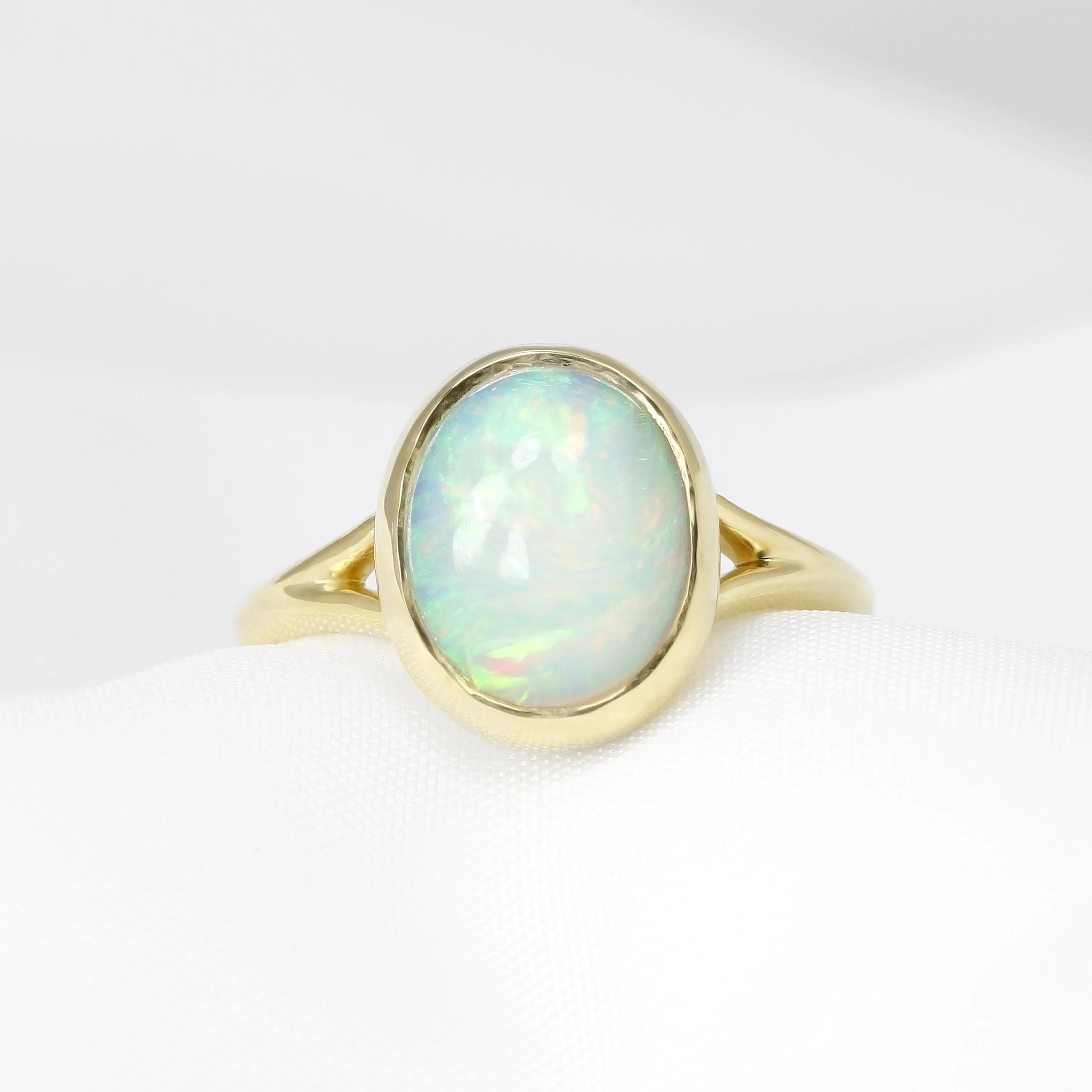  This is what her opal should have looked like.  Opal ring in 9 ct yellow gold  