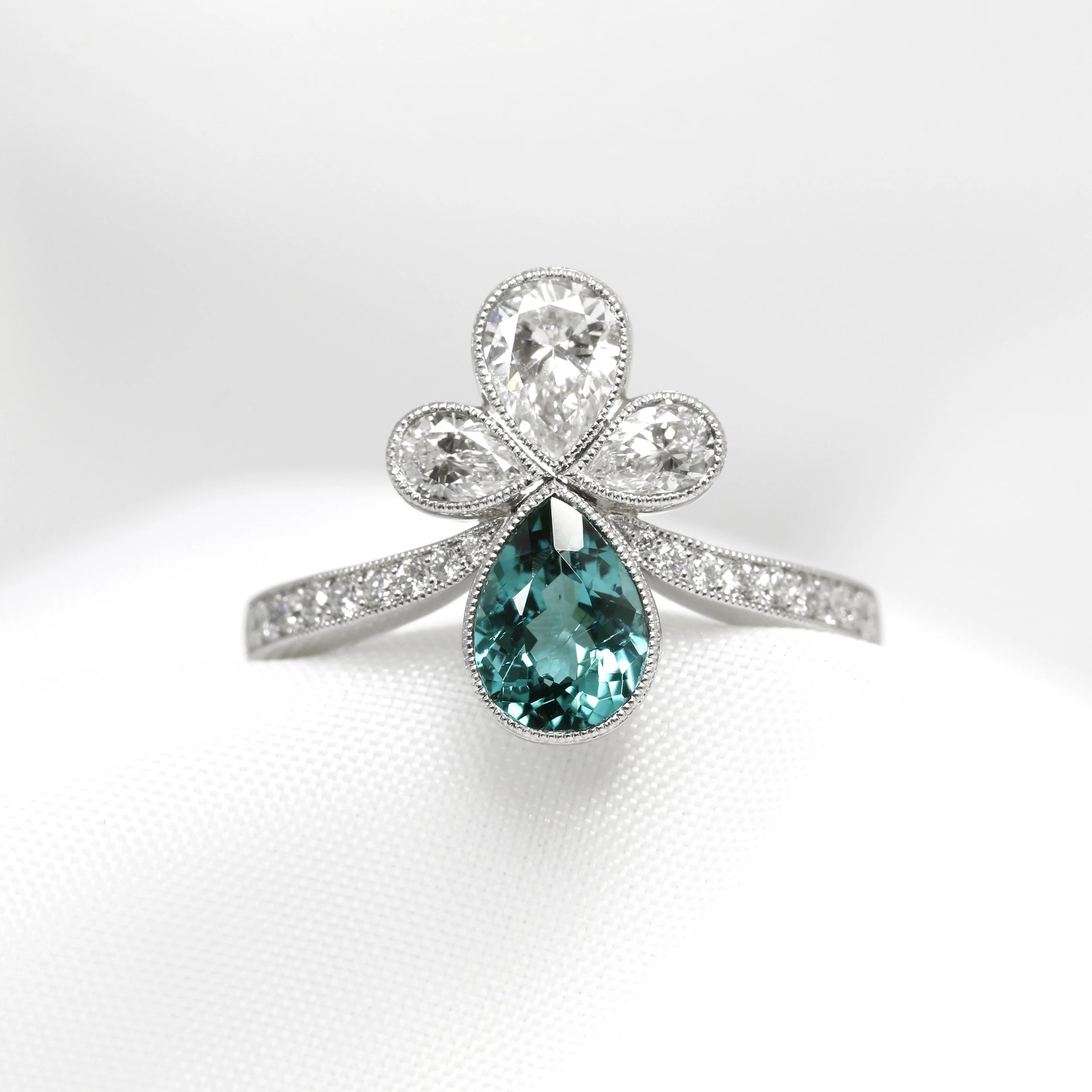  Tourmaline & Diamond Tiara Ring £3,295.00 